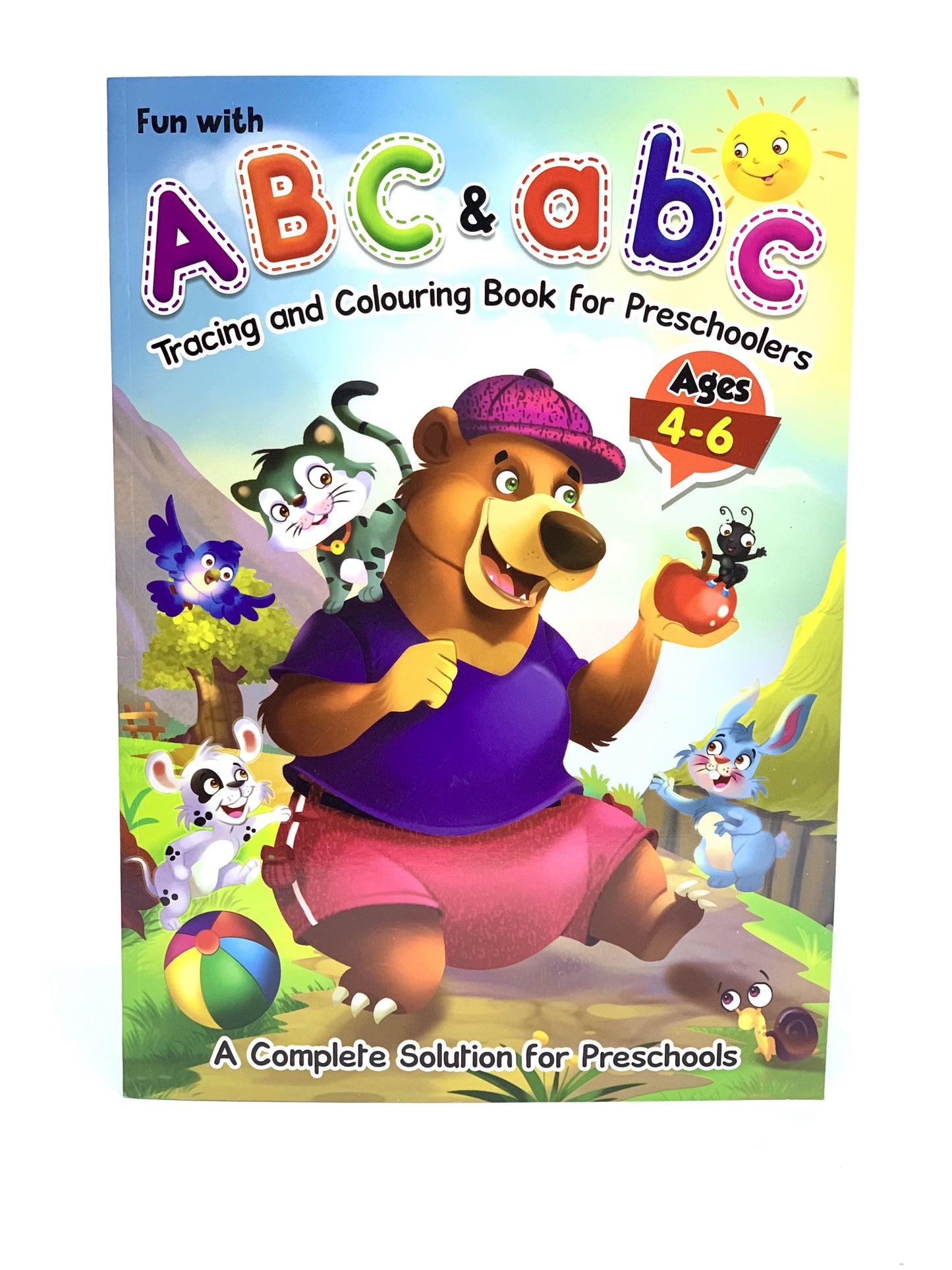 ABC & abc TRACING AND COLOURING BOOK FOR PRESCHOOLERS AGE-04