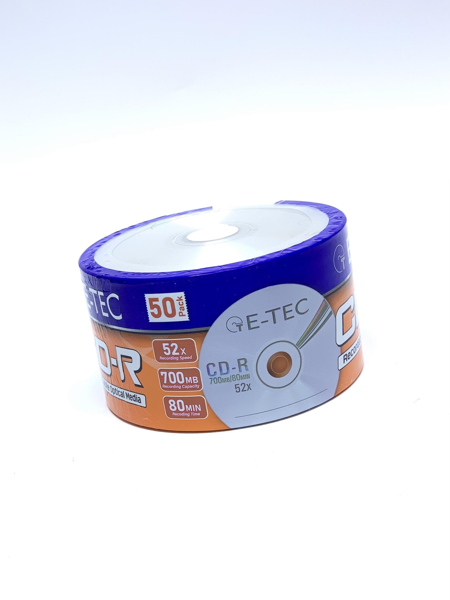 E Tech CD-R سعة 700 ميجابايت (52 × 50 /حزمة)