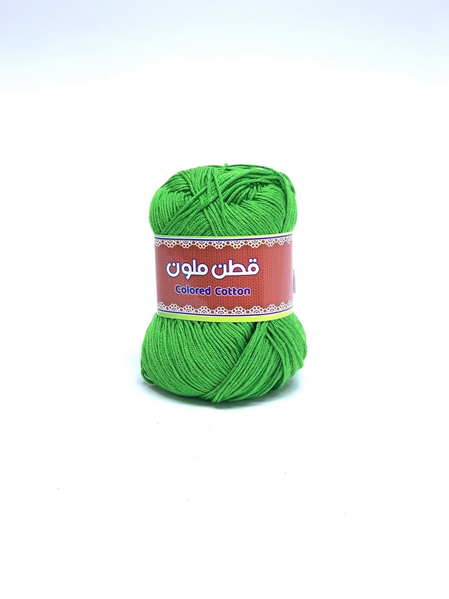 GREEN COLORED COTTON YARN 50GM