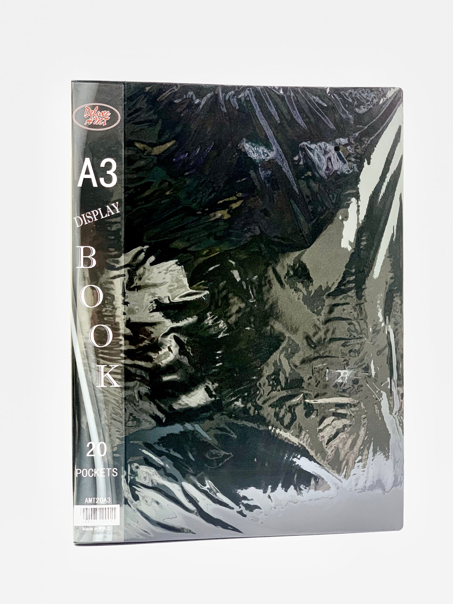 A3 DISPALY BOOK BLACK 20 POPCKETS