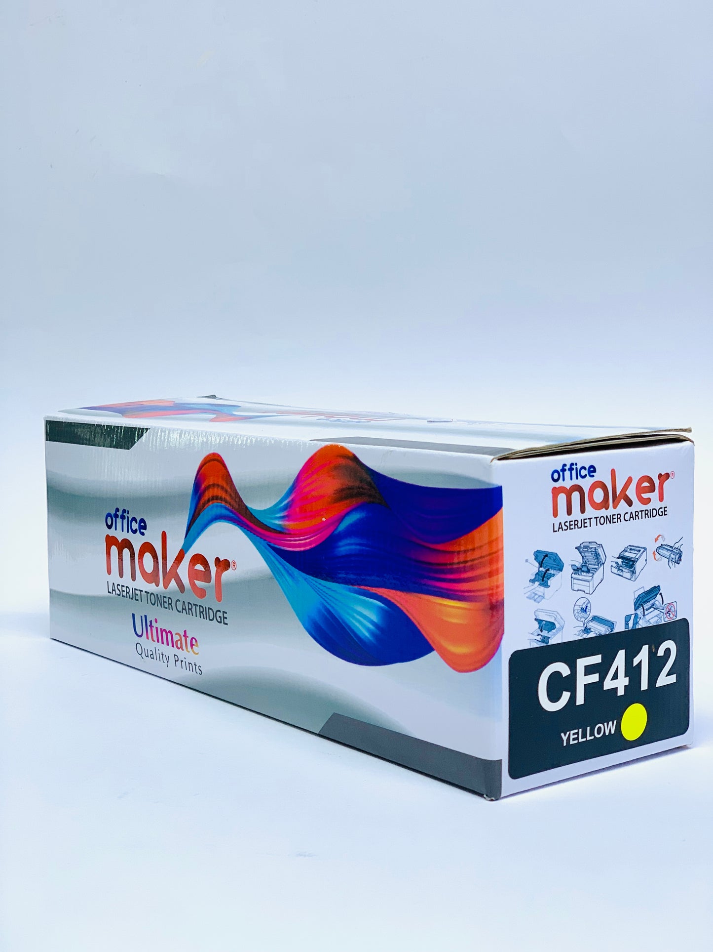 OFFICE MAKER LASER JET TONER CARTRIDGE CF 412 YELLOW