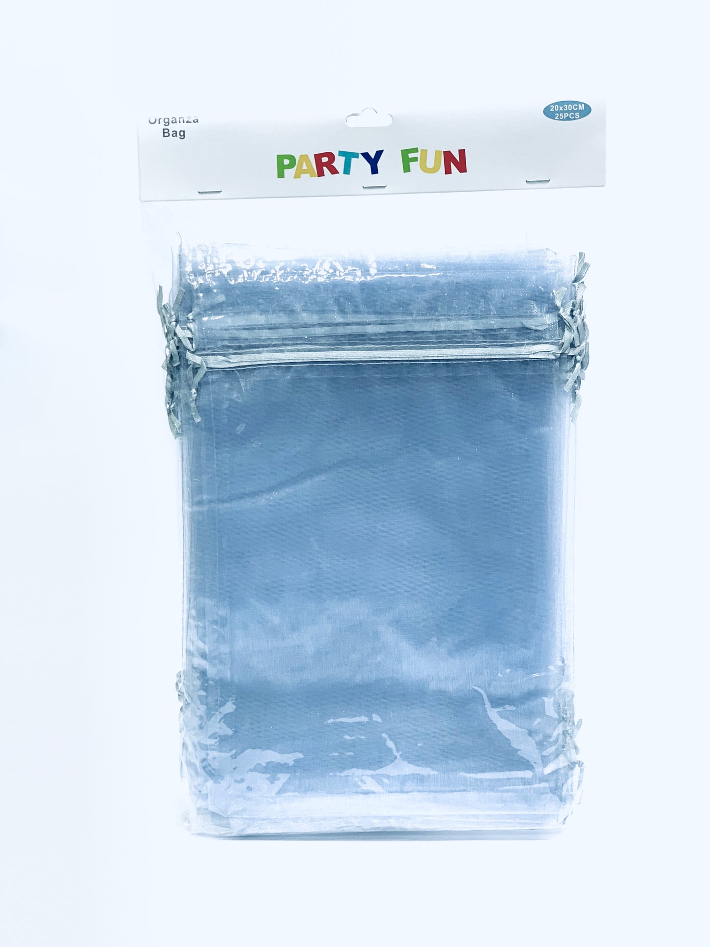 Organza Bags with Drawstrings 15X21 CM GREY COLOR