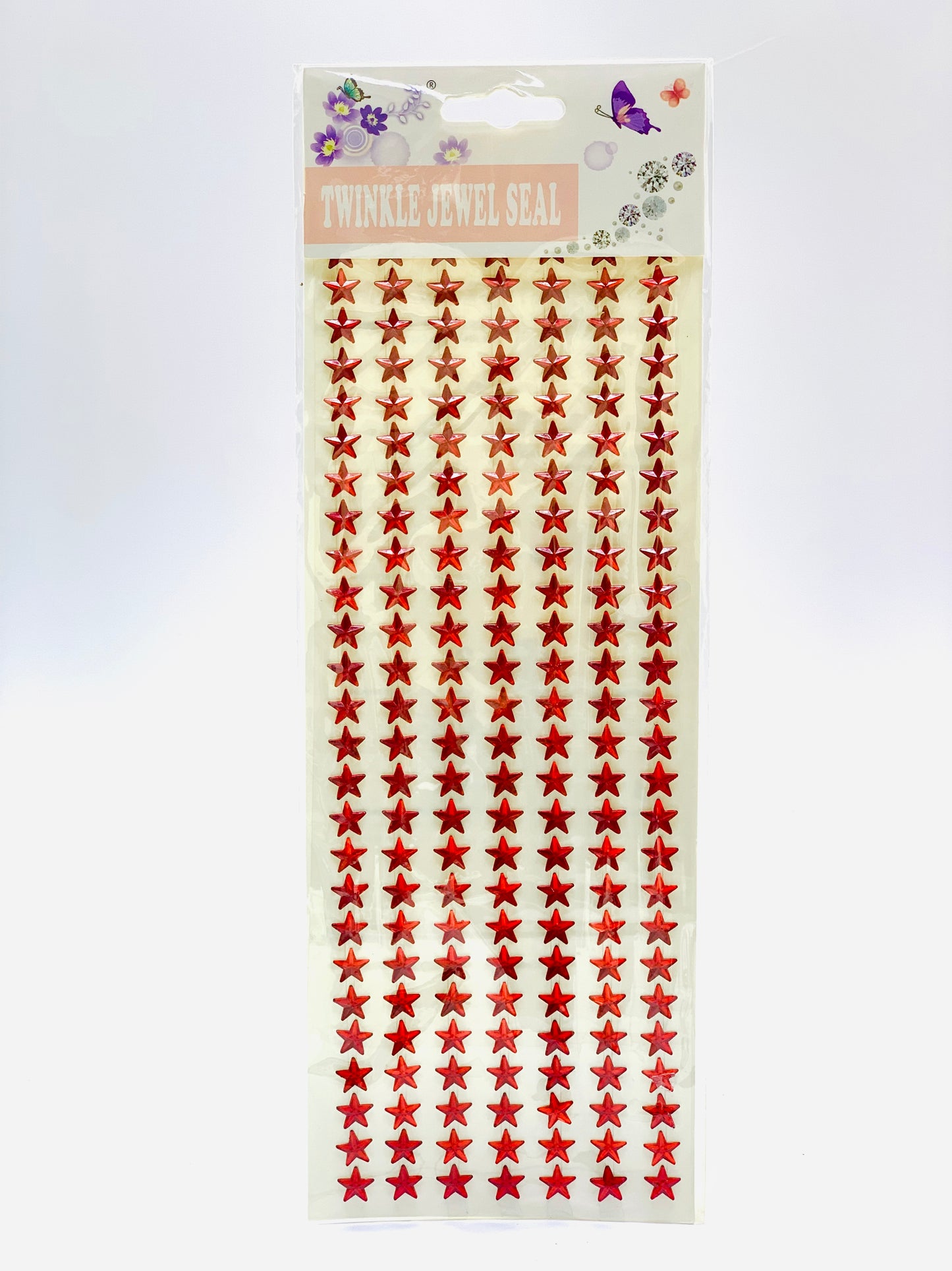 TWINKLE JEWEL SEAL RED STAR STICKER