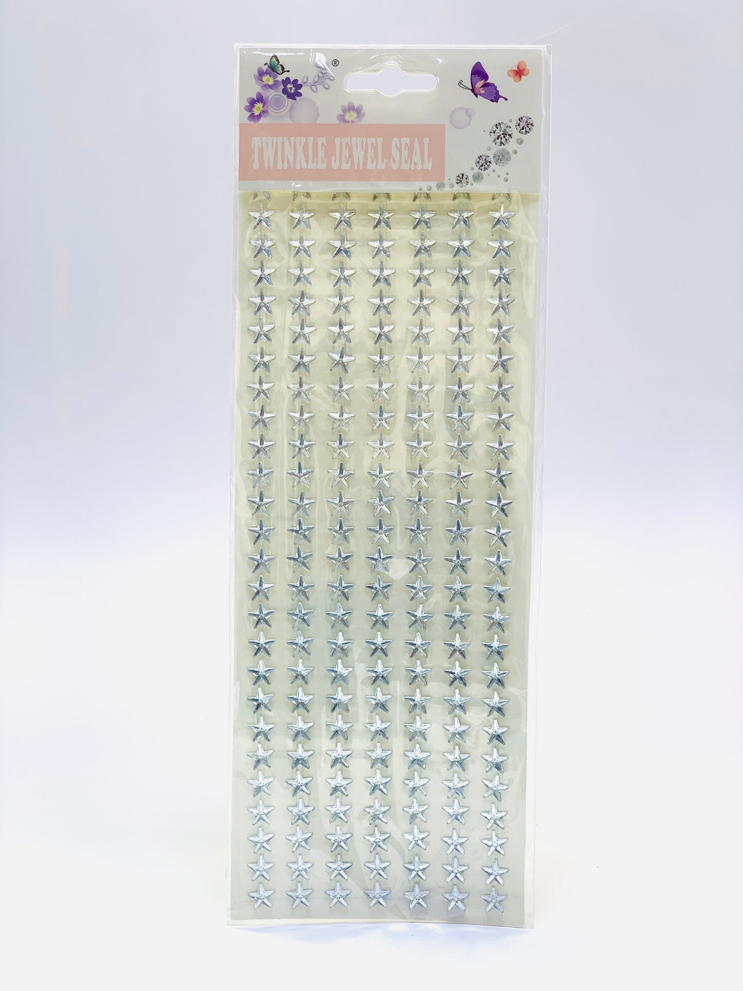 TWINKLE JEWEL SEAL LIGHT SILVER STAR STICKER