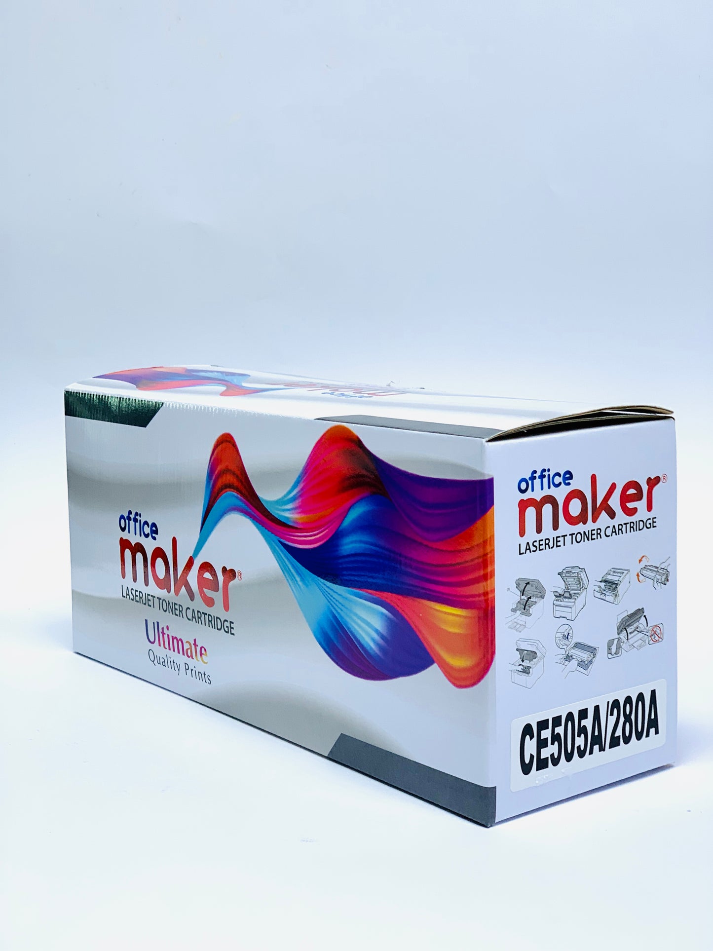 OFFICE MAKER LASER JET TONER CARTRIDGE CE 280A BLACK