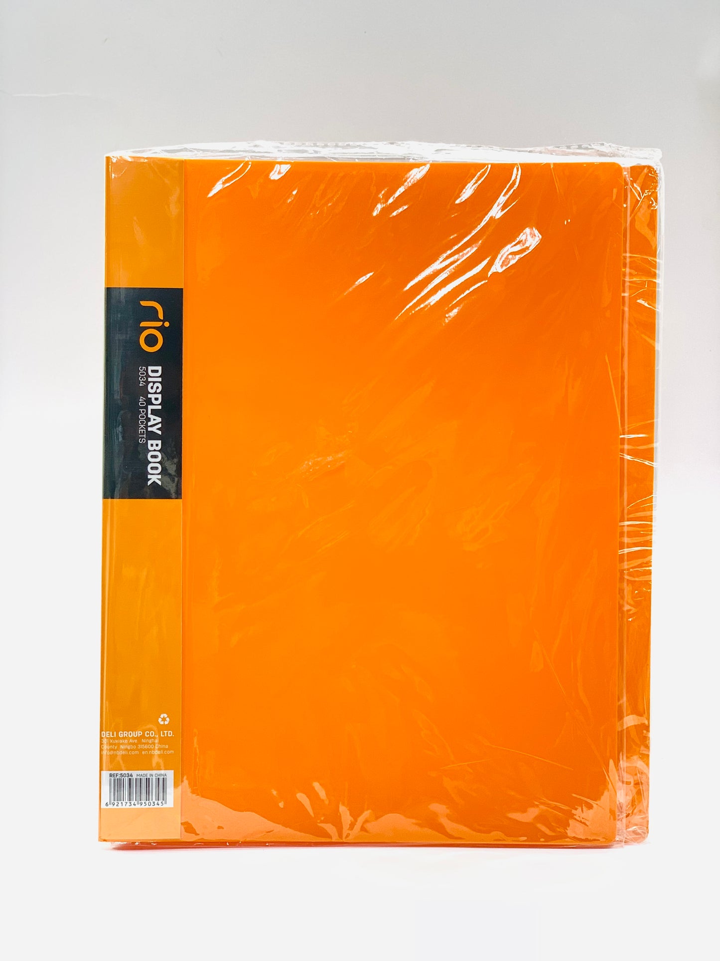 A4 CLEAR VIEW 40 POCKET DISPALY BOOK ORANGE COLOR