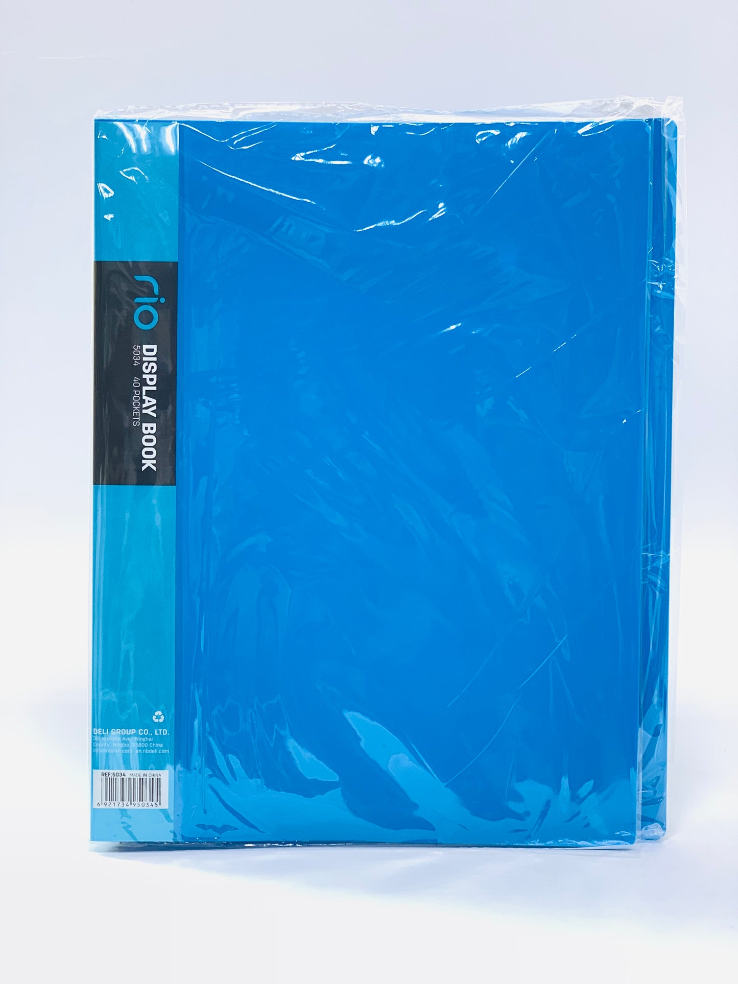 A4 CLEAR VIEW 40 POCKET DISPALY BOOK BLUE COLOR