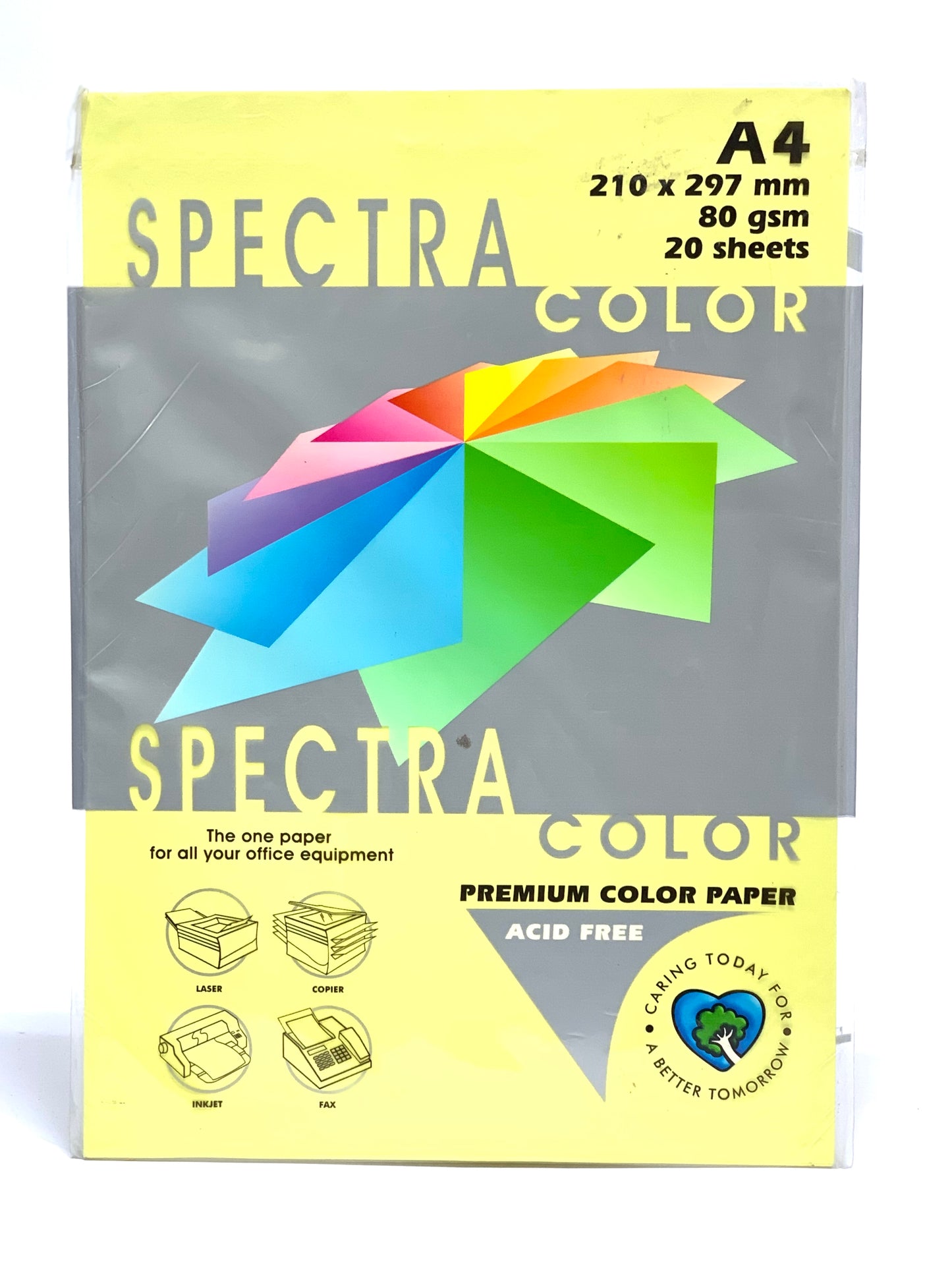 SPECTRA A4 COLOR PAPER 20 SHEETS 80 GSM LIGHT ORANGE