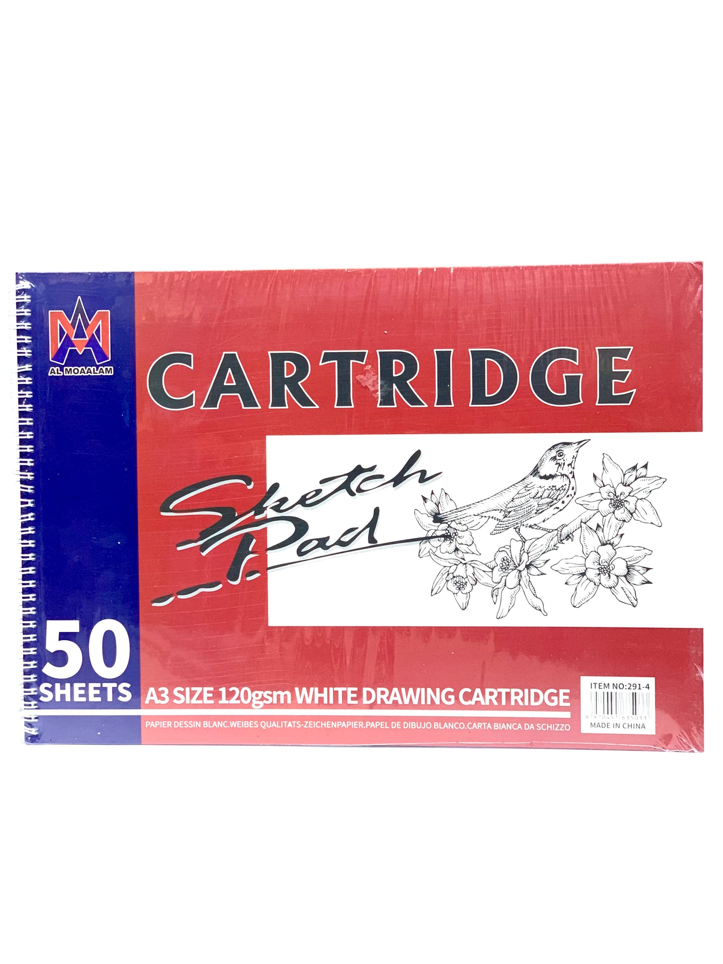 CARTRIDG A3 SKETCH PAD 50 SHEETS 120 GSM