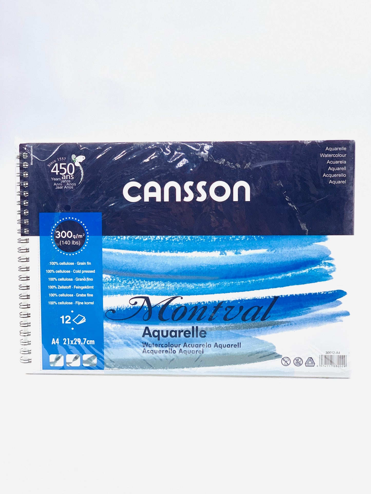 CANSSON MONTVAL AQURAELLE A4 300GSM 120LAB 12 SHEETS