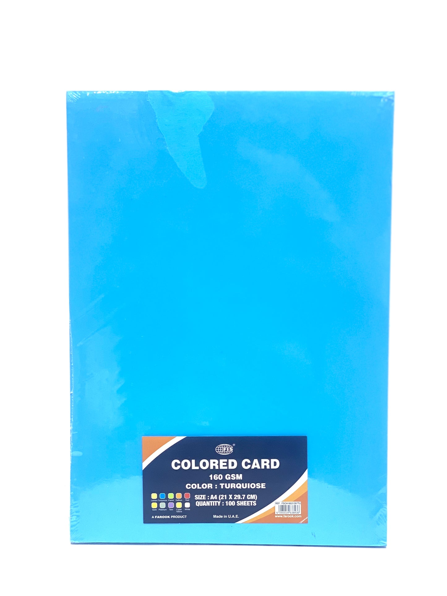 A4 Colored Card 160 gsm 100 Sheets Blue