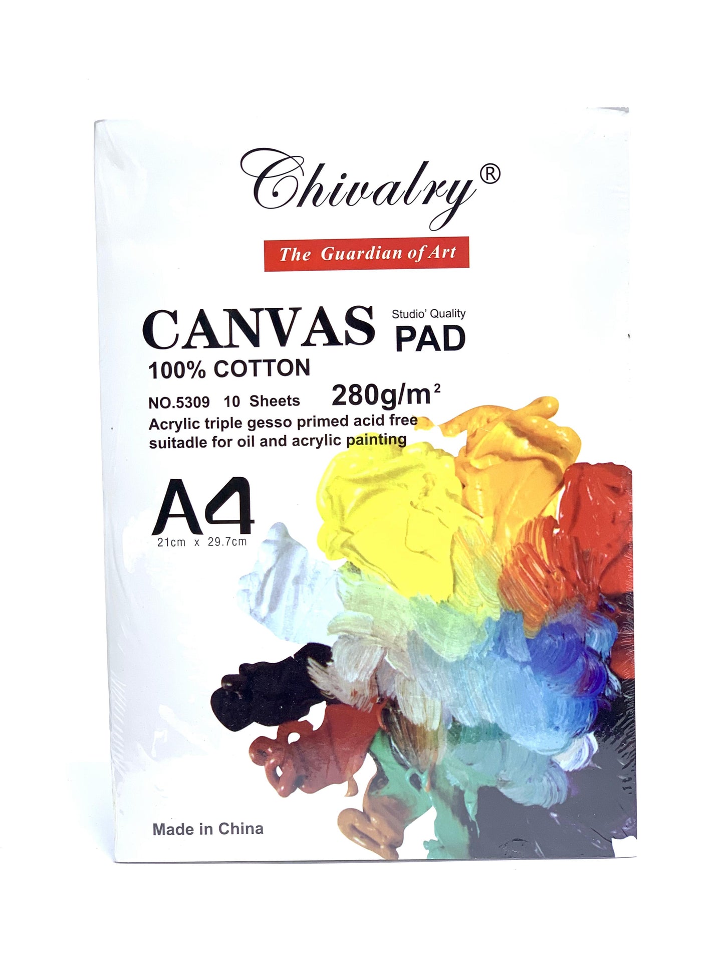 A4 CANVAS PAD STUDIO QUALITY 280GSM 10 SHEETS