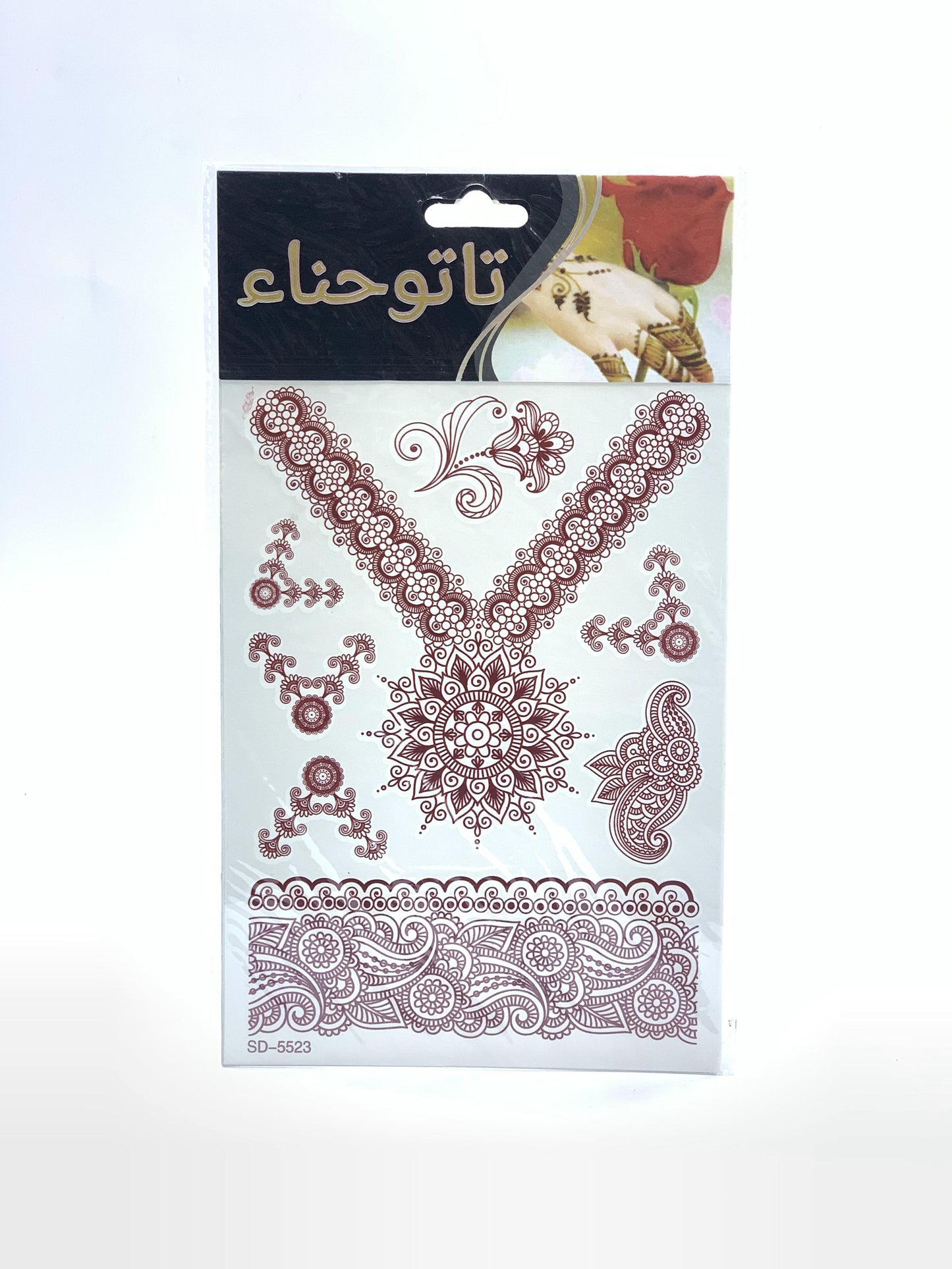 Temporary Tattoo Stencil HENA Tattoo Template
