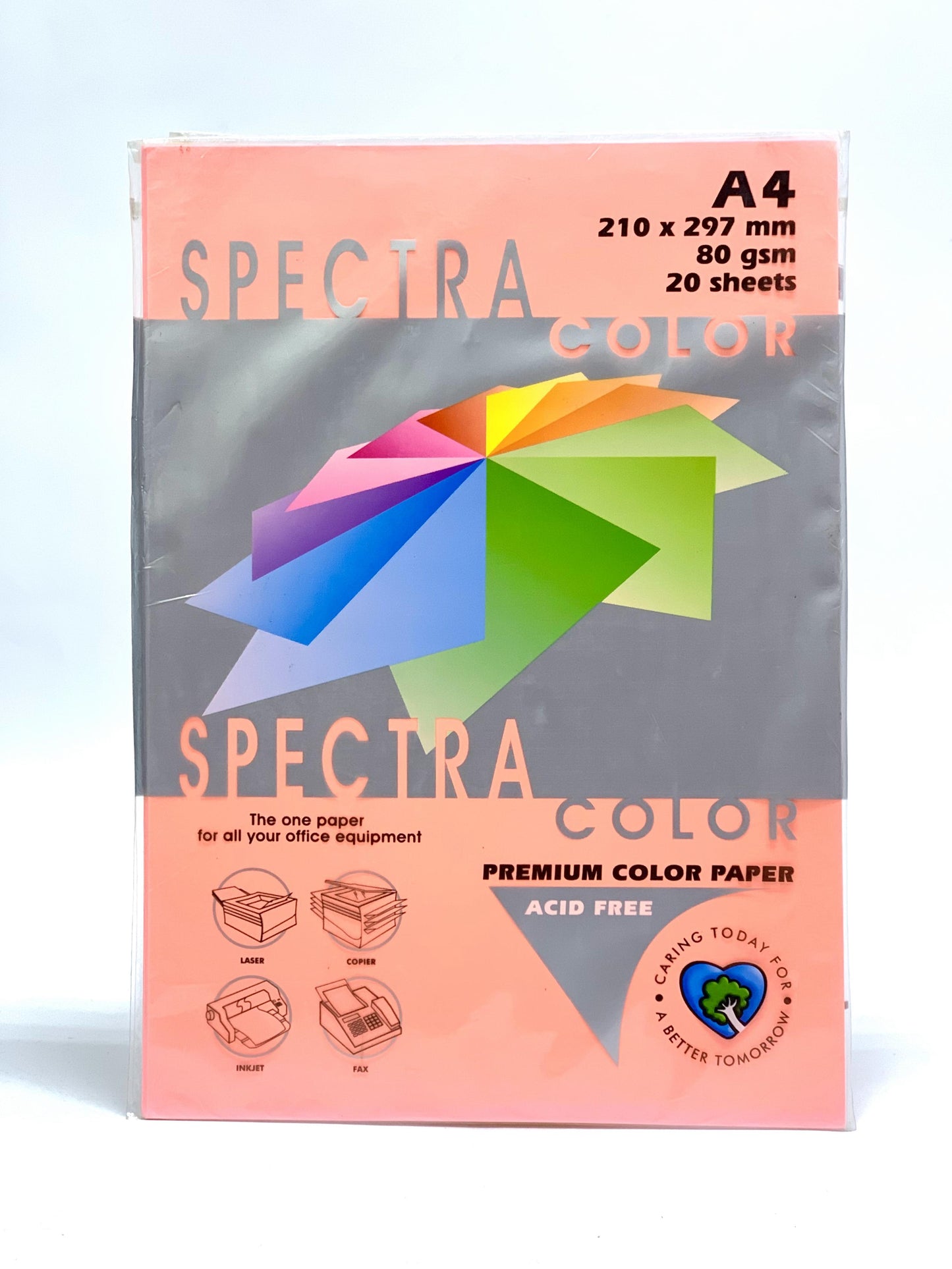 SPECTRA COLOR PAPER DARK PINK 100 SHEETS 80 GSM