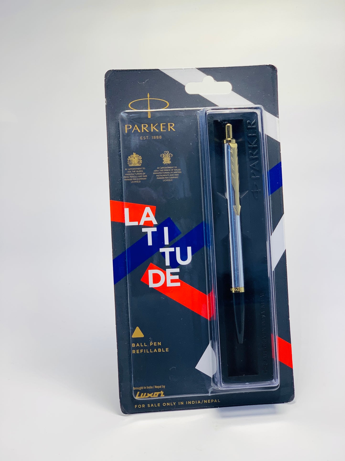 PARKER LATITUDE PEN BLACK AND SILVER