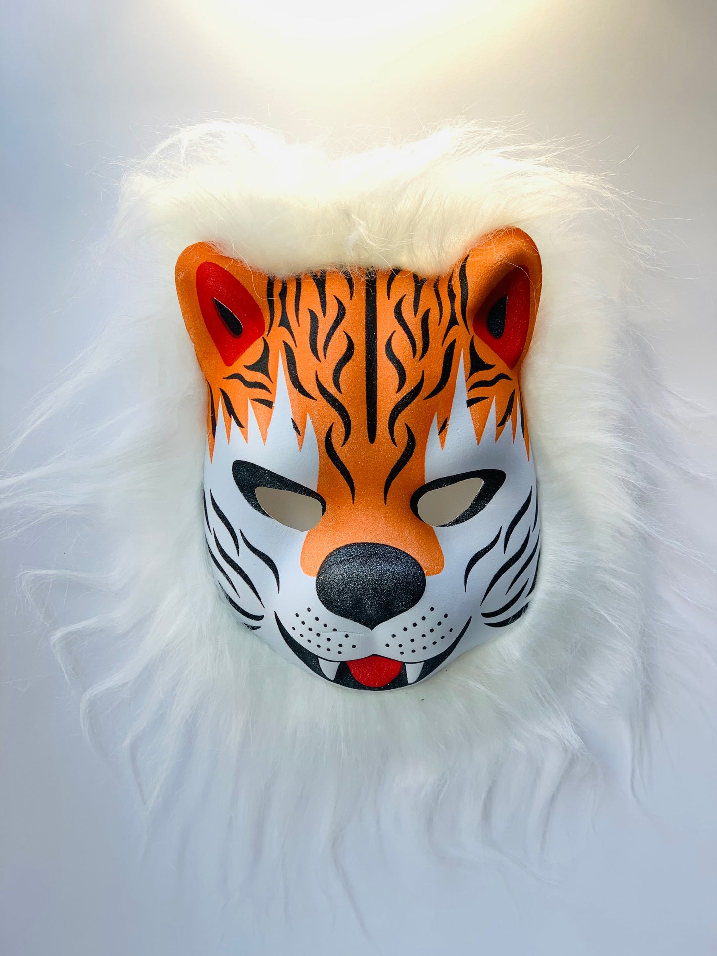 TIGER MASK WITH HAIR FOR KIDS