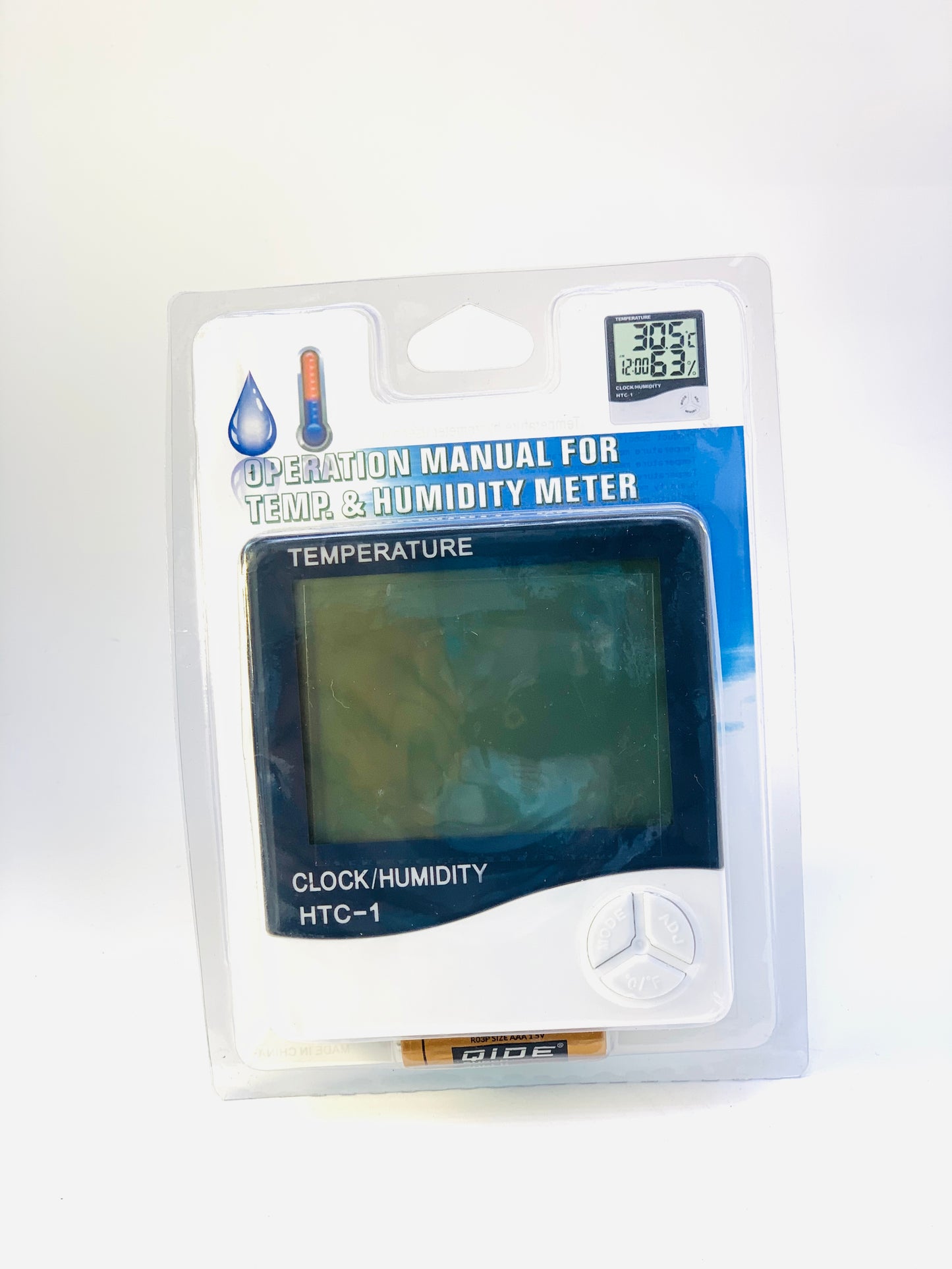MANUAL TEPERTAURE AND HUMIDITY METER