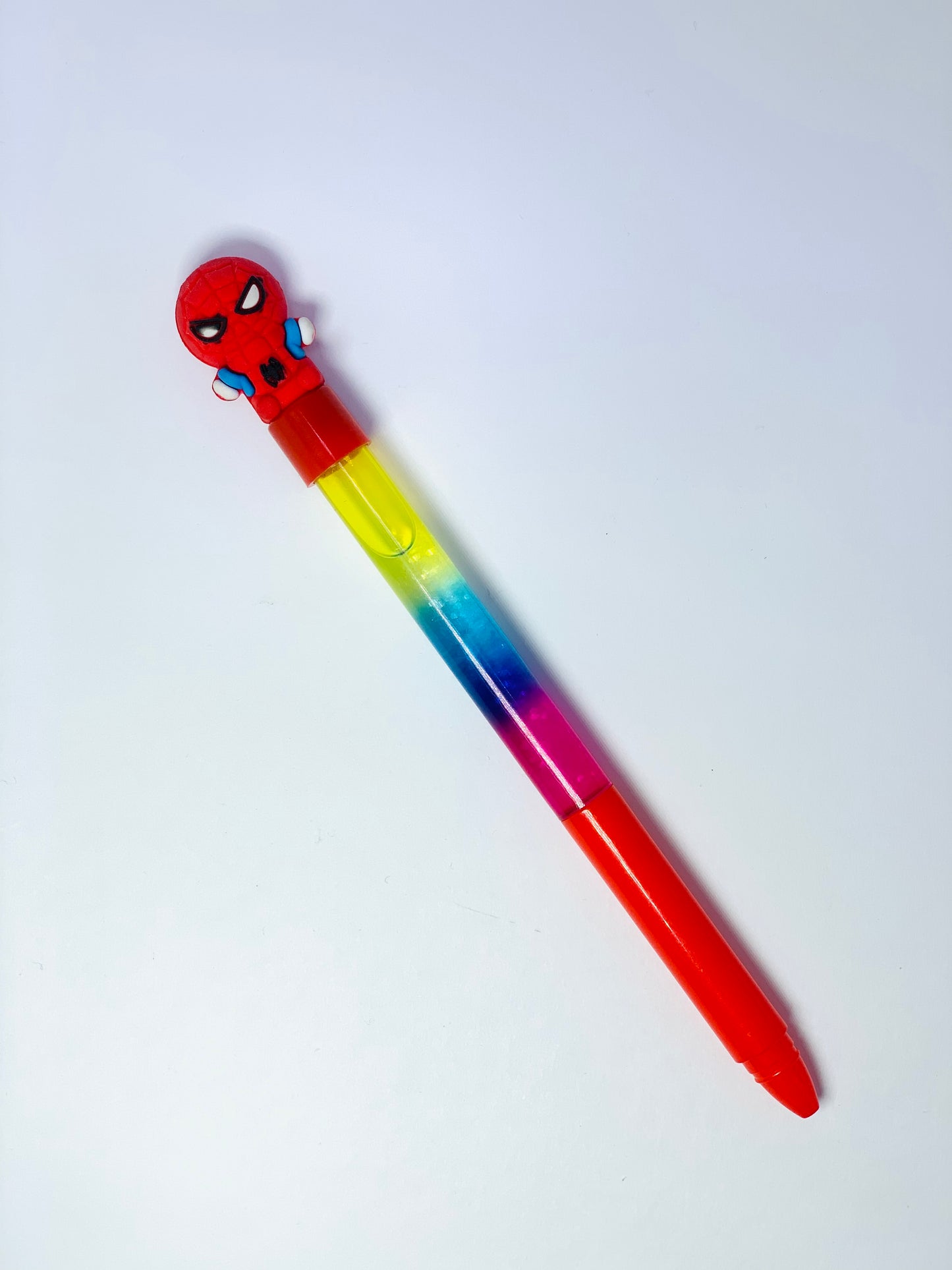 GLITTER QUICKSAND PENS SPIDER MAN