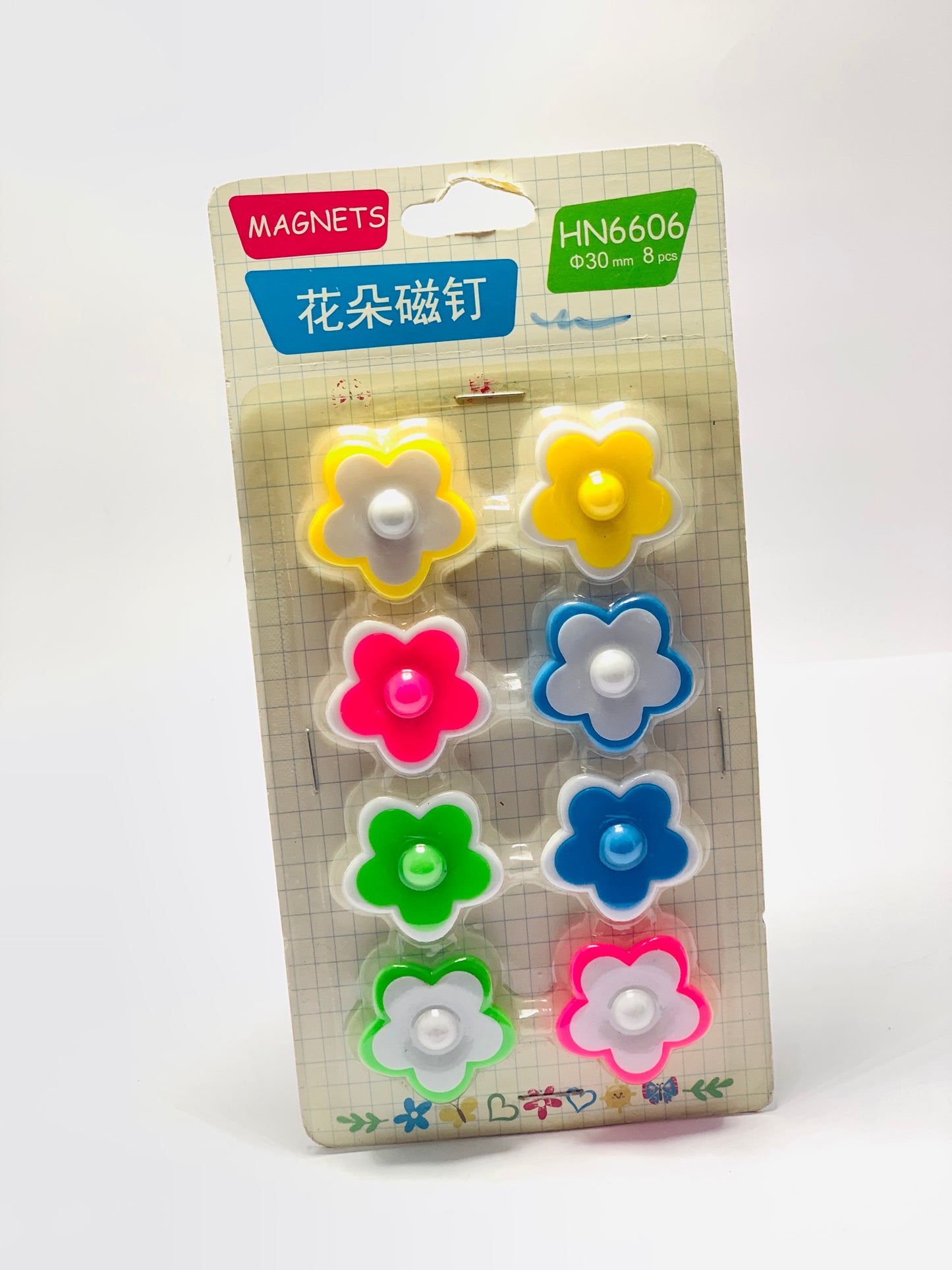 HN6606 FLOWER DESIGN MAGNET
