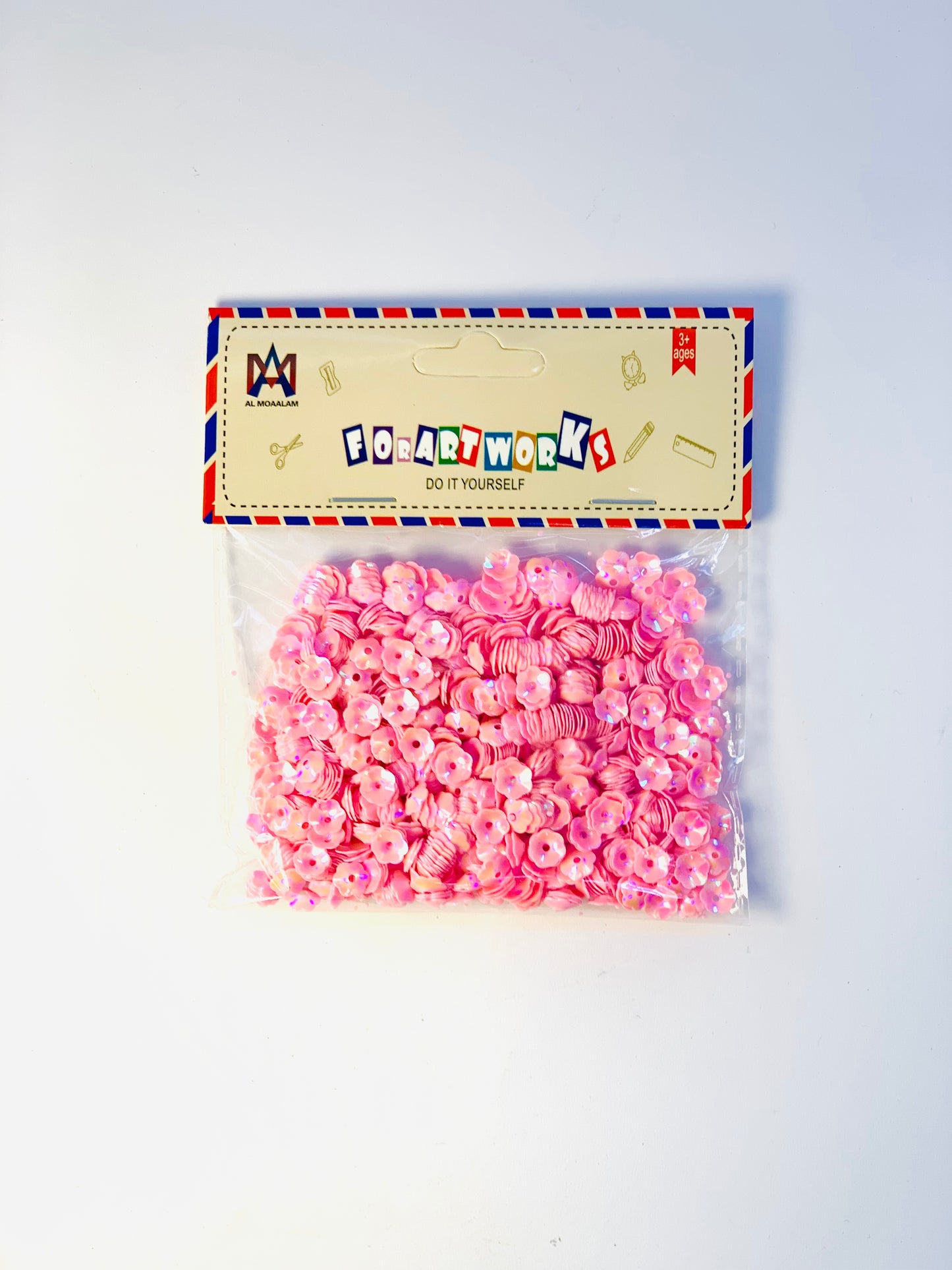 PLASTIC BEADS PINK COLOR