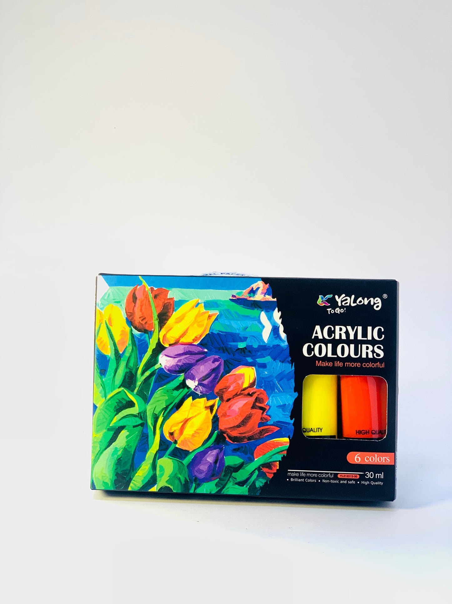 YALONG ACRYLIC COLORS 30ML 6 COLORS