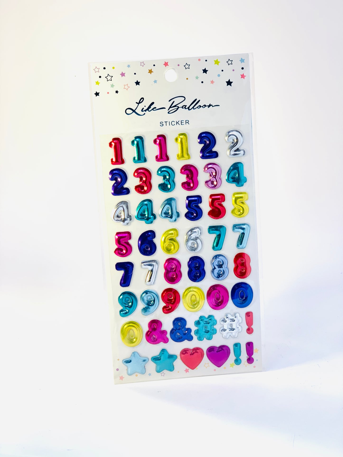 MOULTI COLOR ENGLISH LETTER STICKER