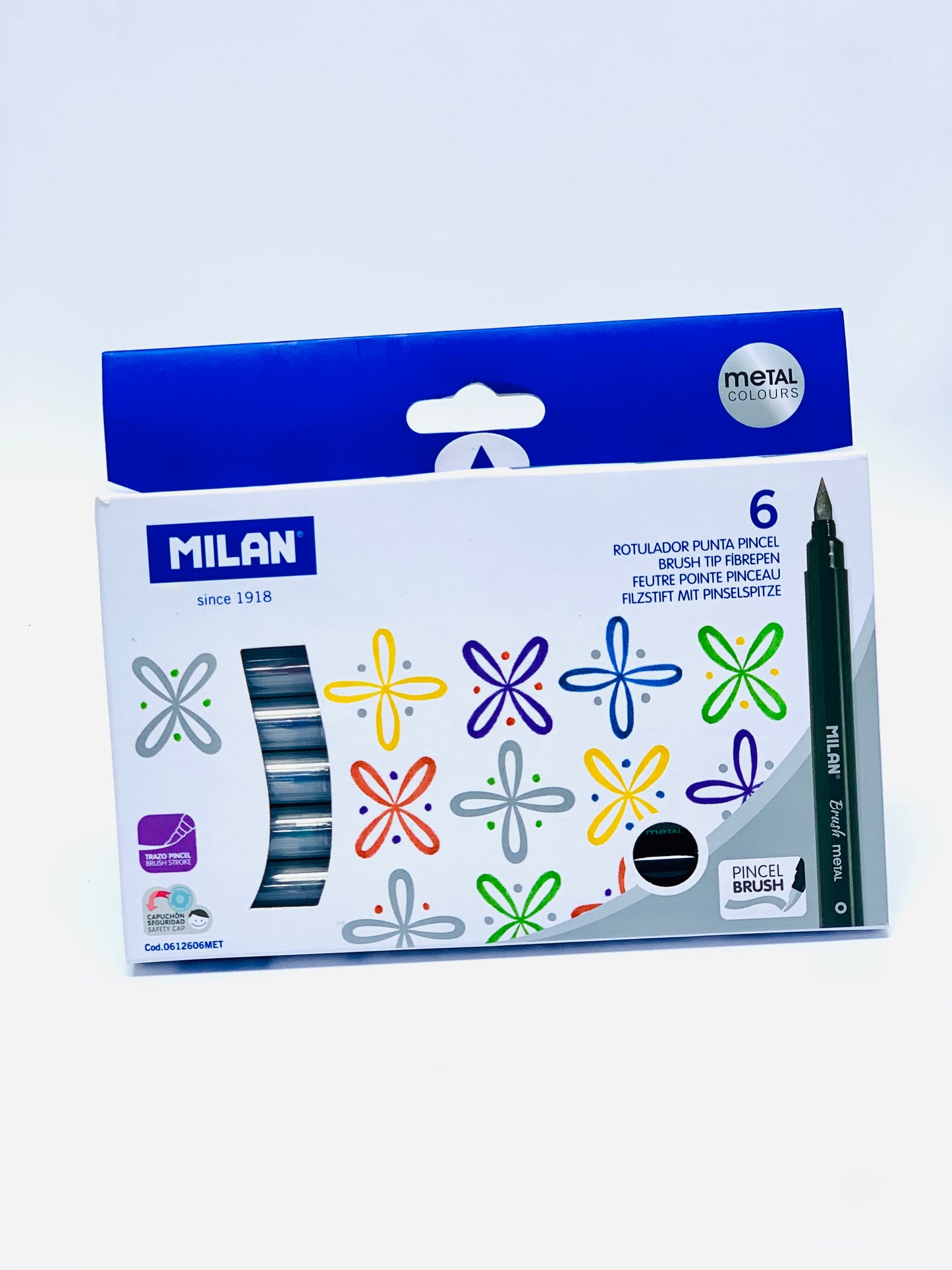 MILAN PENCIL BRUSH METAL COLOURS