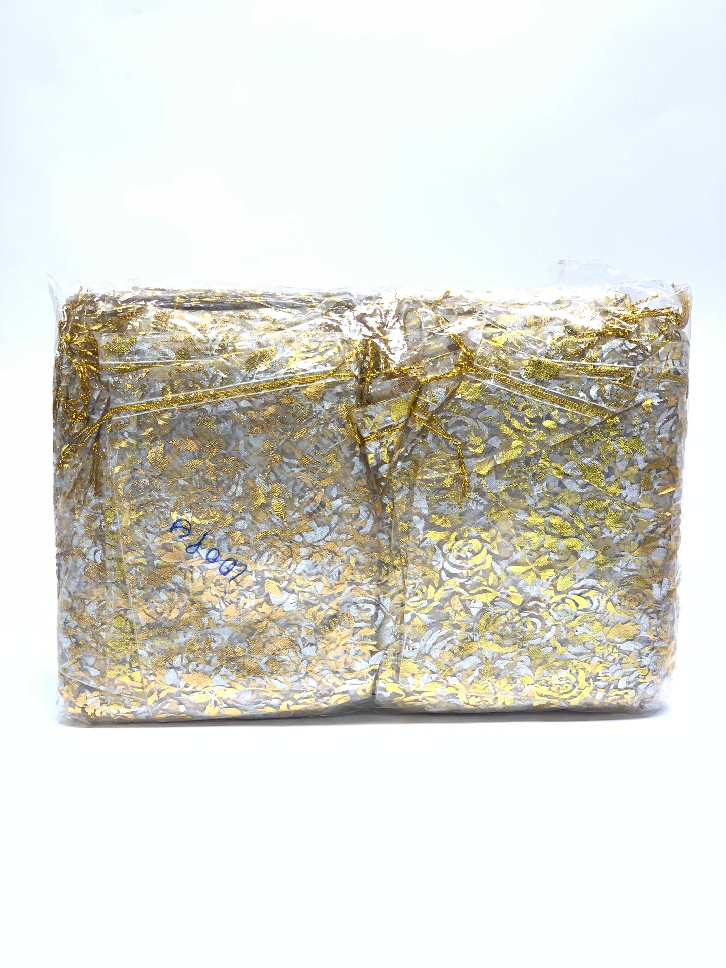 Transparent Organza Gift Bag gold Color 1x24 (10x7cm)