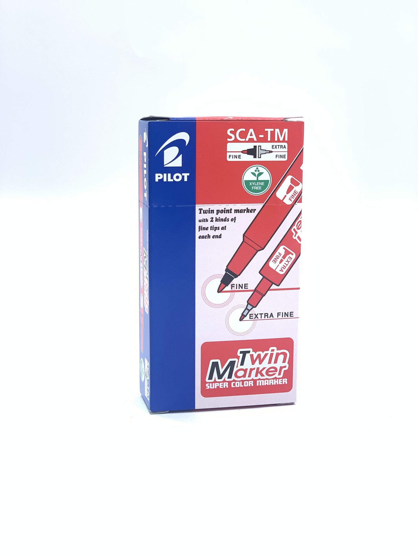 PILOT TWIN PERMANENT MARKER RED 12 PCS PACK