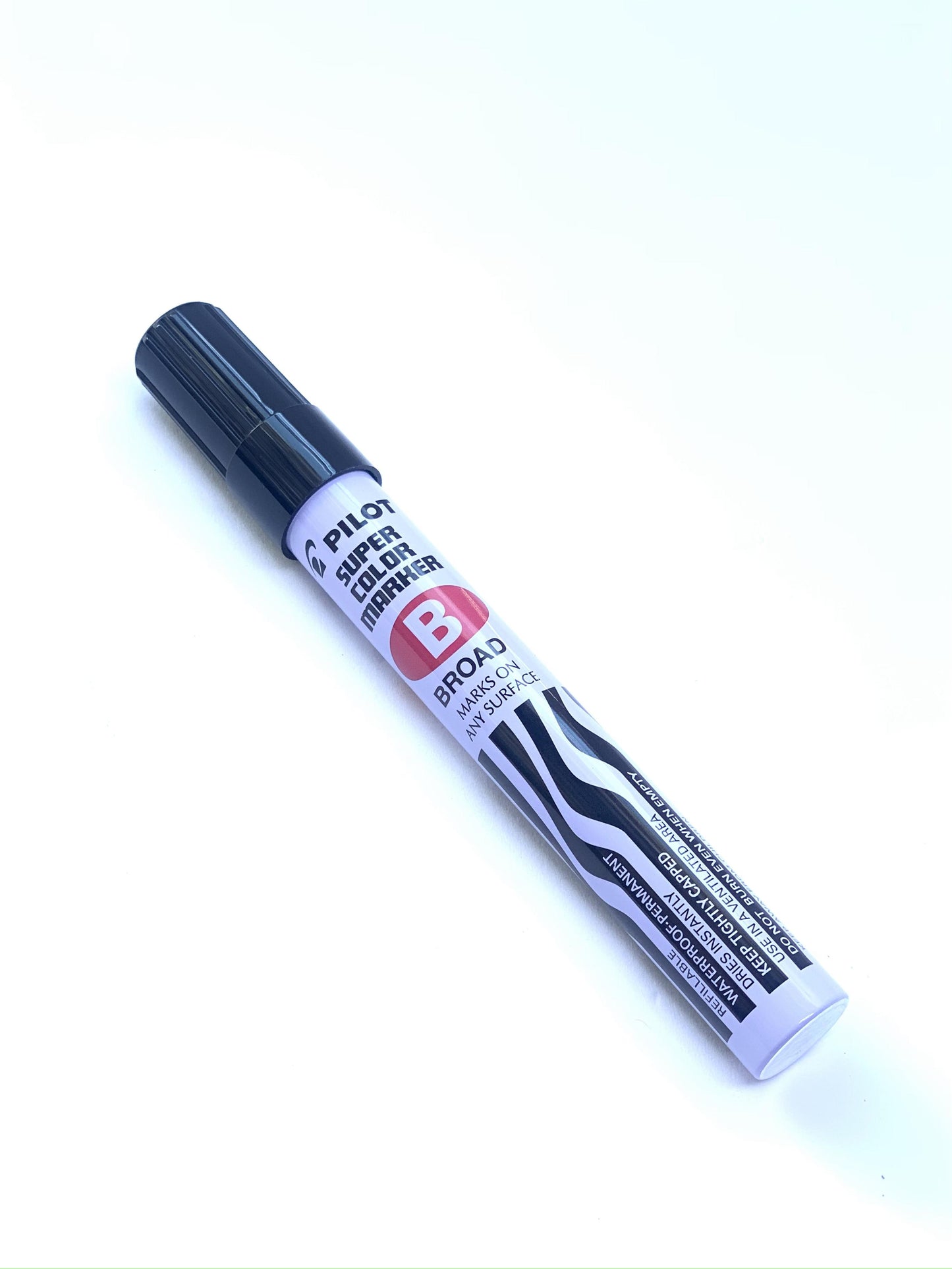 PILOT SUPER COLOUR MARKER PERMANENT BLACK
