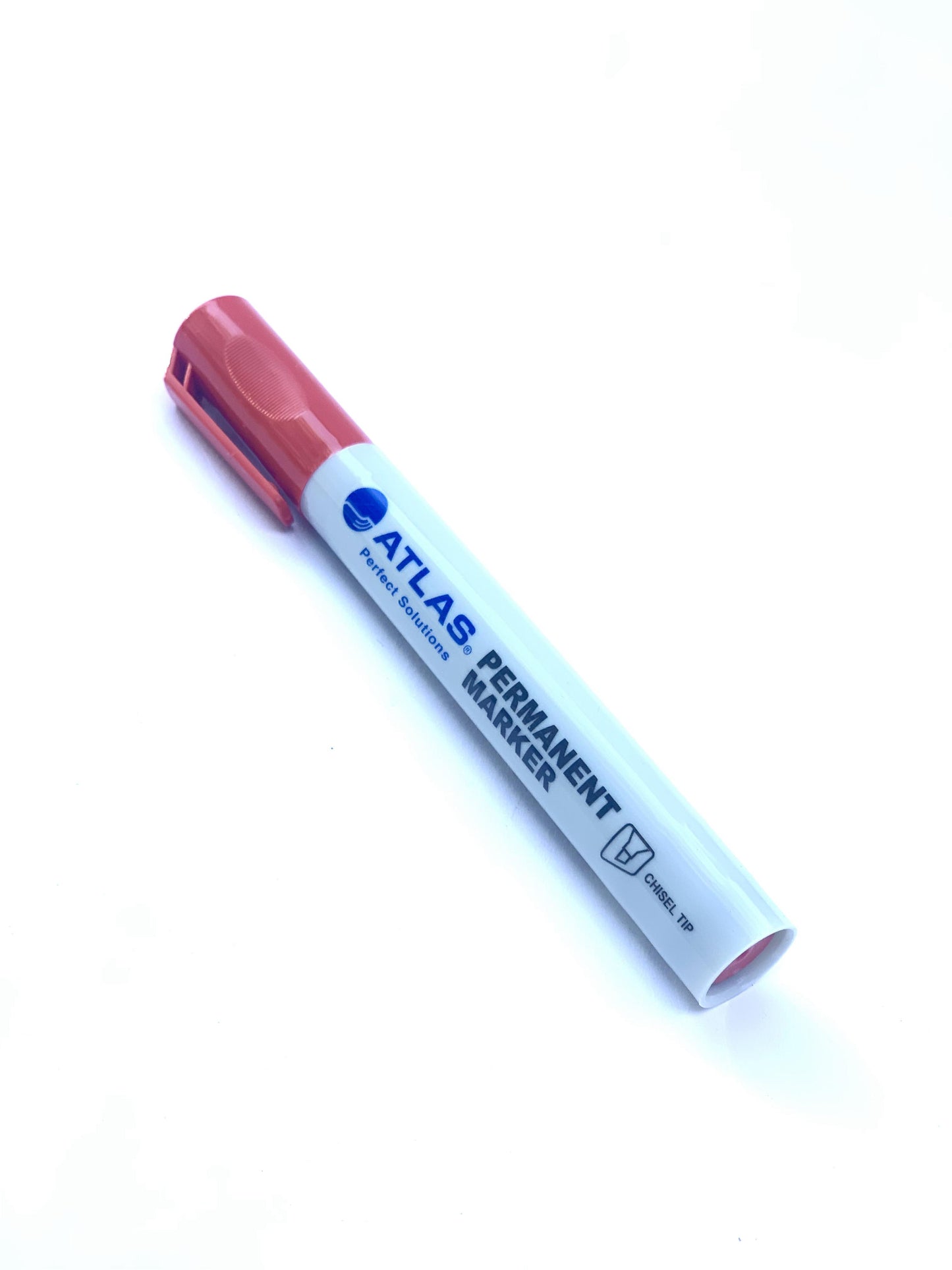 ATLAS PERMANENT MARKER CHISEL TIP RED