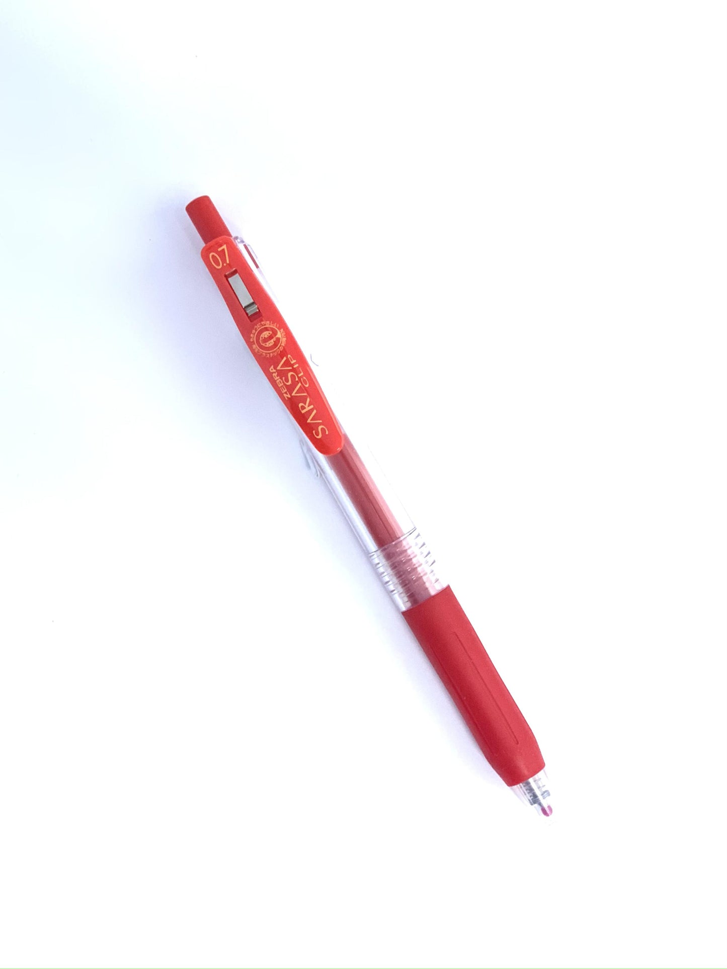 Zebra Sarasa Clip Gel Ink Rollerball Pen Set, 0.7mm, red