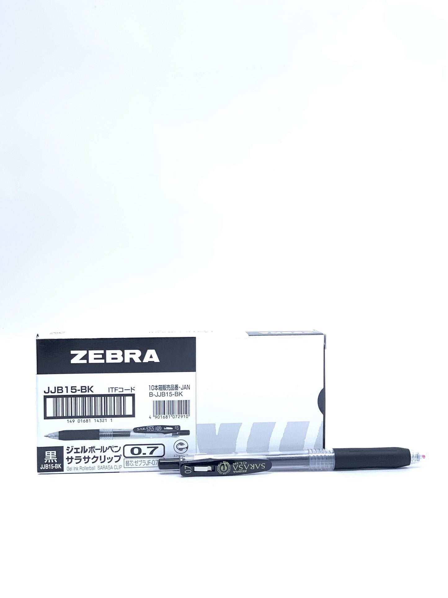 Zebra Sarasa Clip 0.7mm Pen Pack Of 12 Black