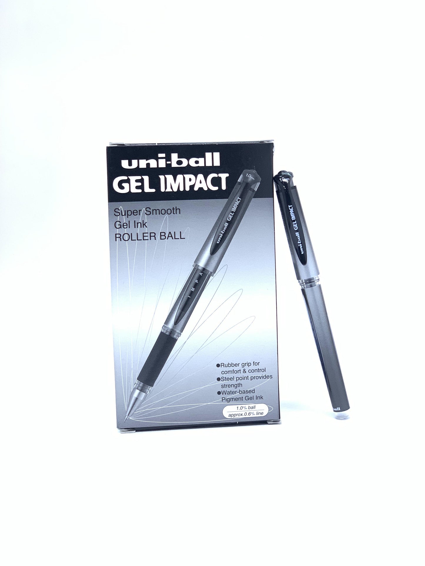 Uni-ball Gel Impact Broad Pen 1.0 MM BLACK 1X12