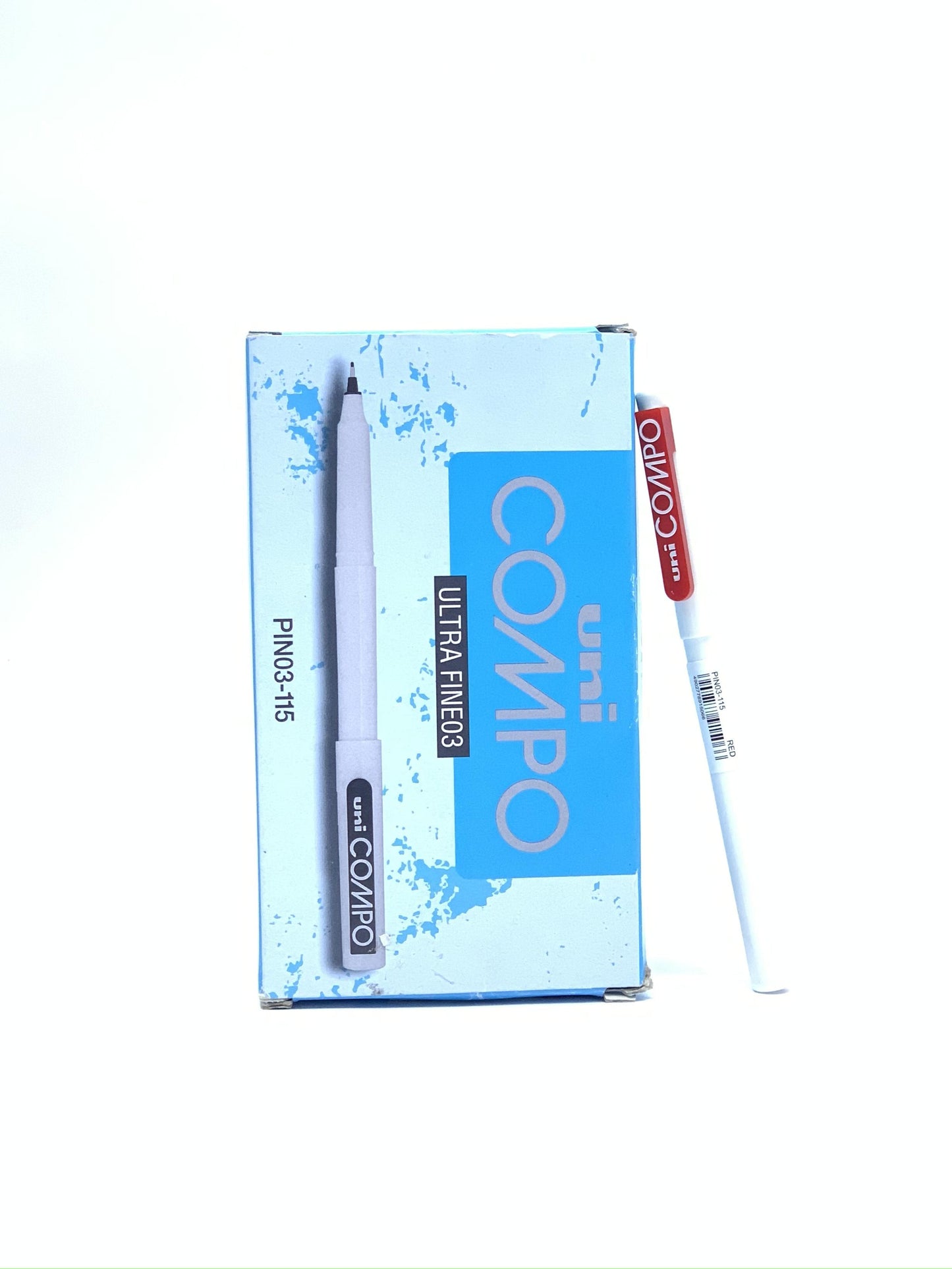 Uni-ball Uni Compo Ultra Fine Pen 0.3 Red 1x12 pack