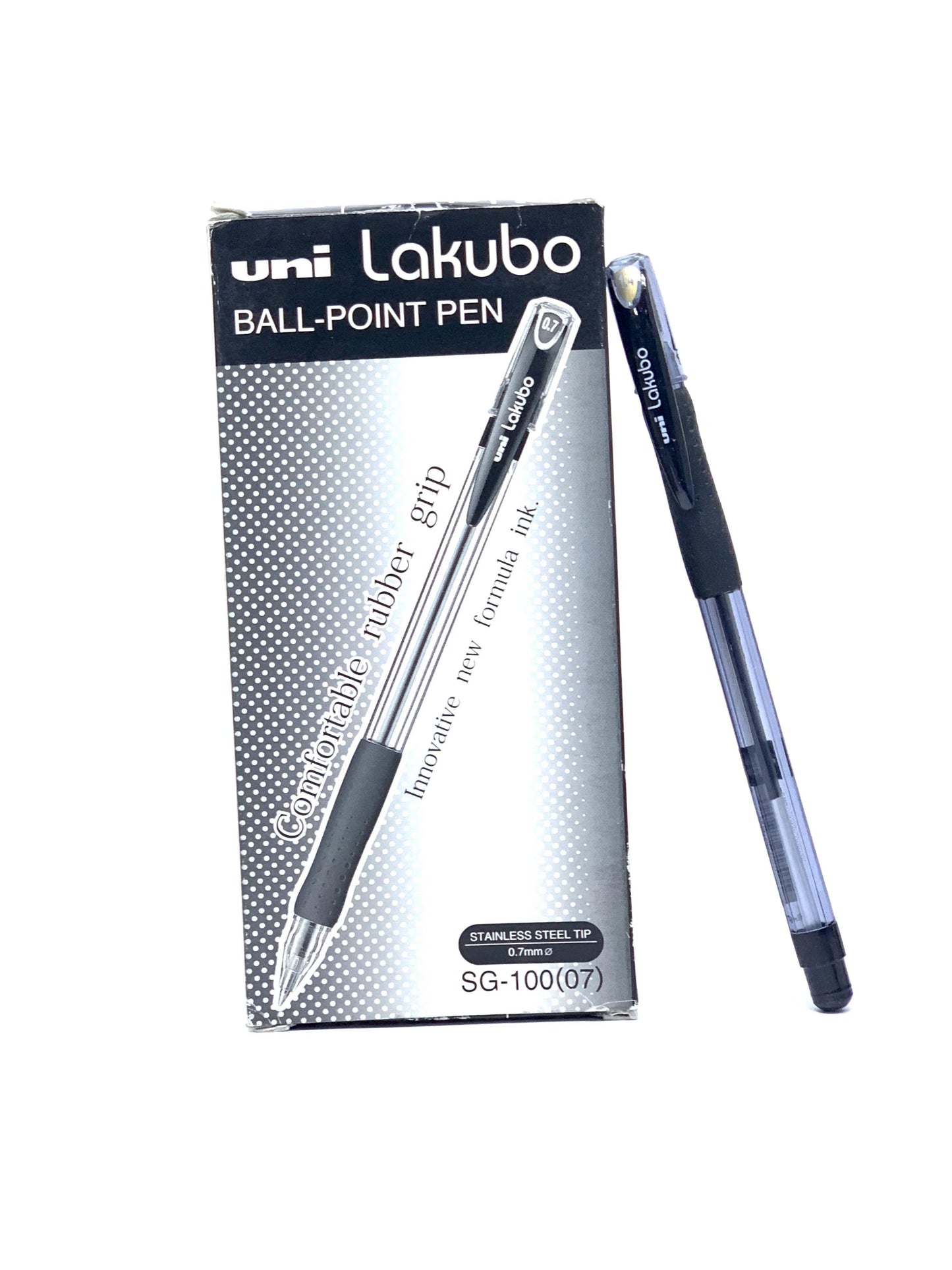 UNI LAKUBO BALL POINT PEN 0.7 MM BLACK 1X12