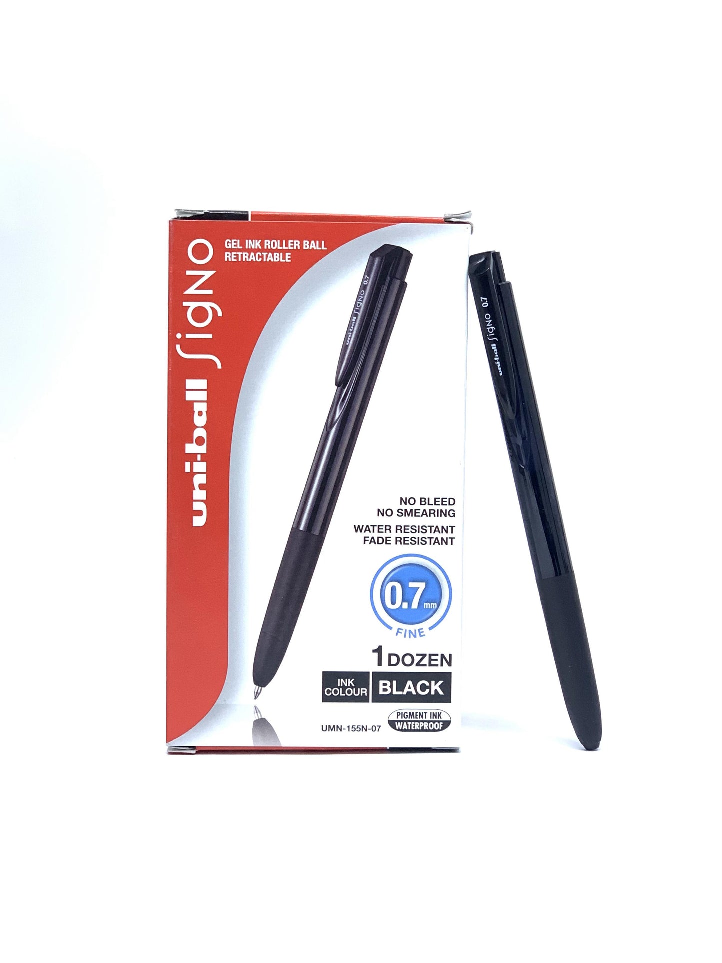 UNI BALL SIGNO GEL INK ROLLER BALL PEN 1X12 BLACK