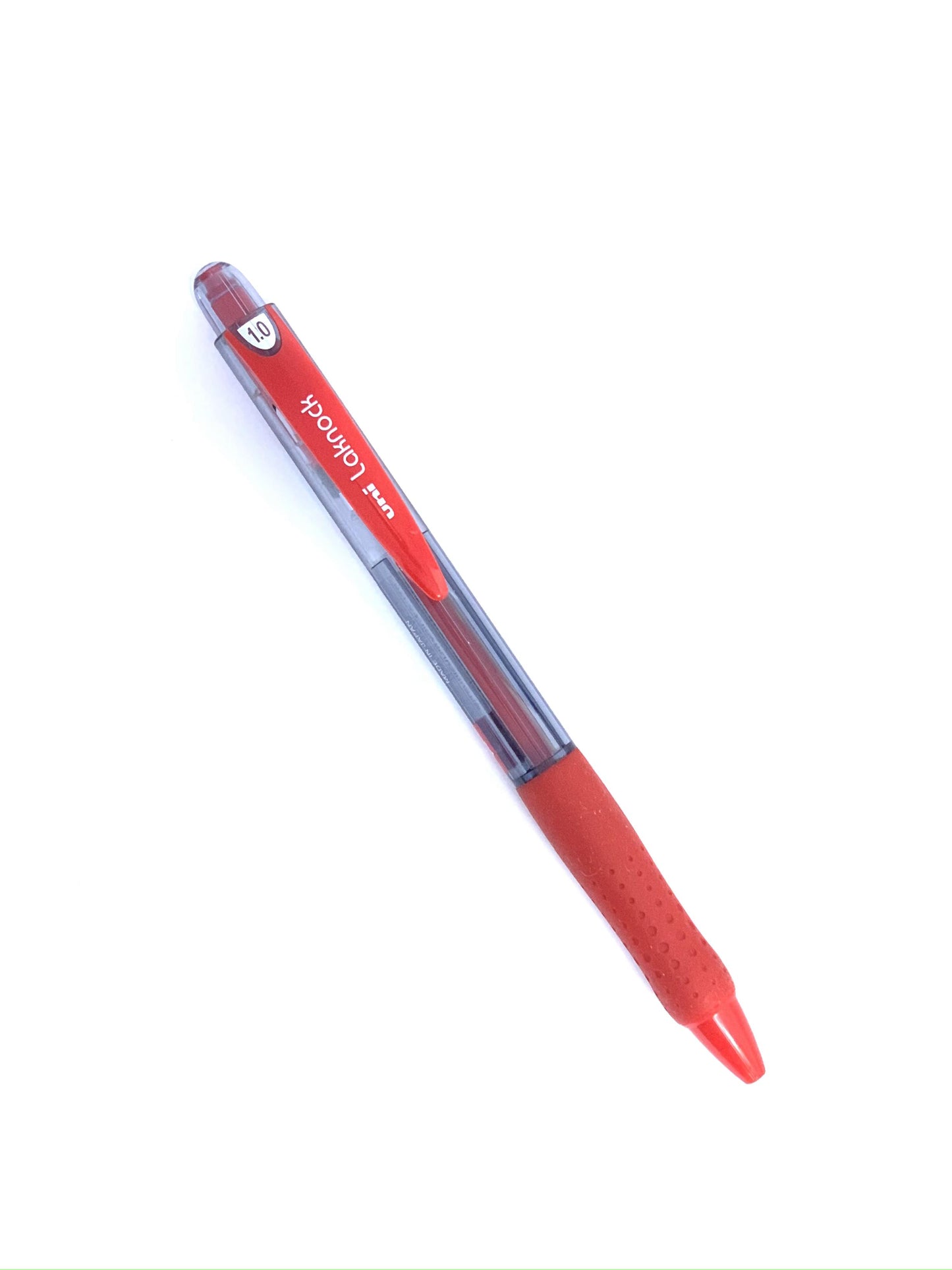 UNI LACKNOCK BALL POINT PEN 1.0 MM RED