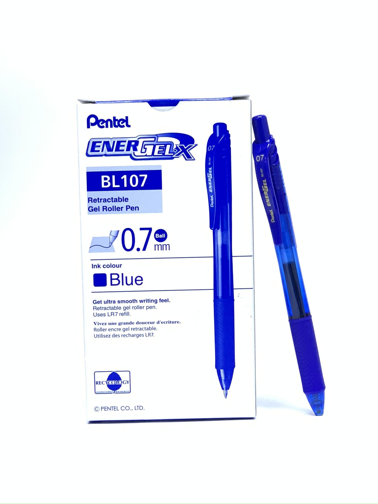 Pentel Energel Gel Pen - Pack of 12 Pieces (Blue)