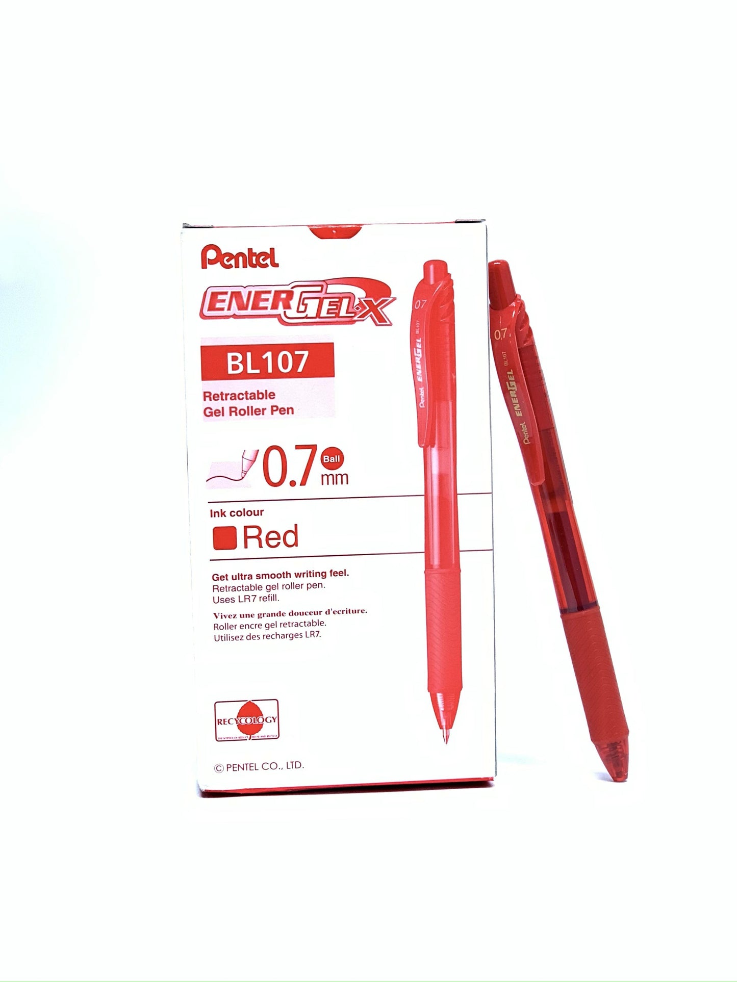 PENTAL ENERGEL 0.7 MM RED (1X12)