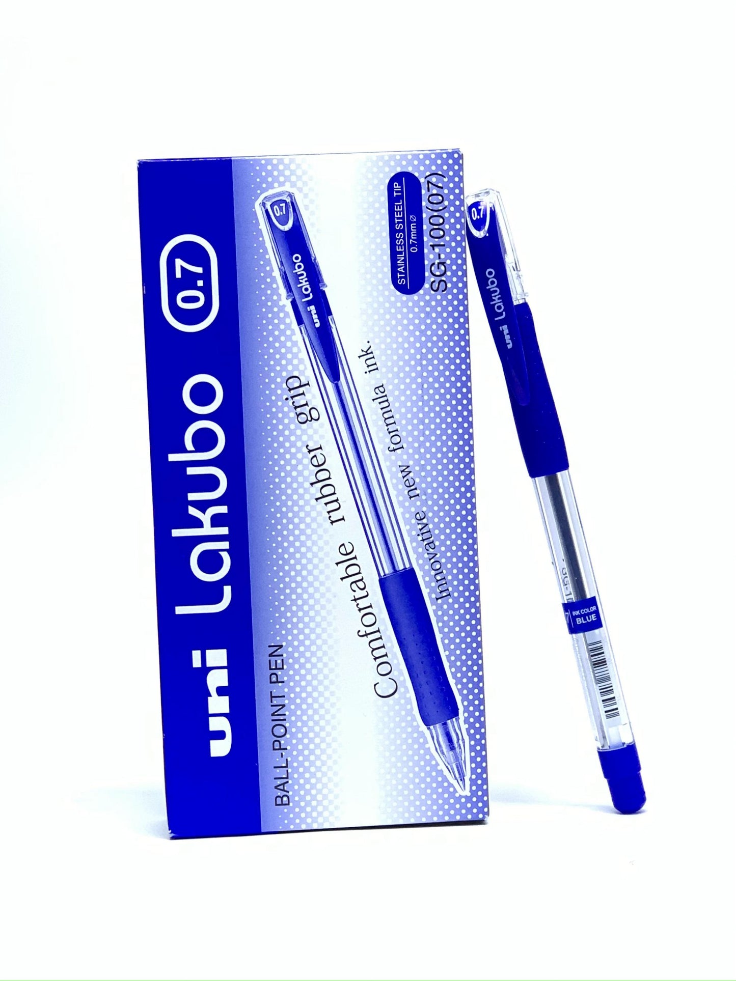 UNI LAKUBO 0.7 MM BALL POINT PEN BLUE 1X12 PACK