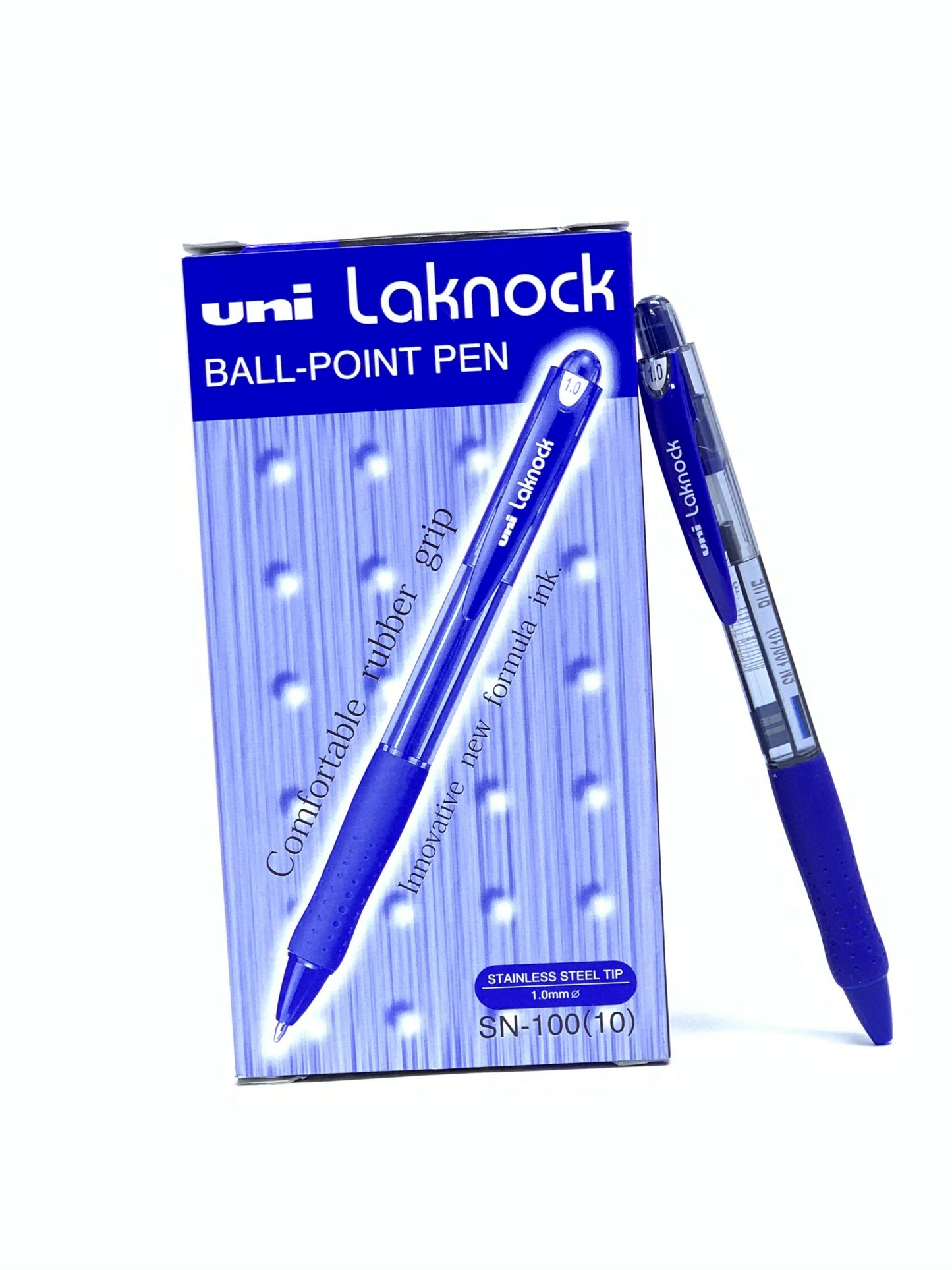 UNI LACKNOCK BALL POINT SN - 100 BLUE 1.0MM