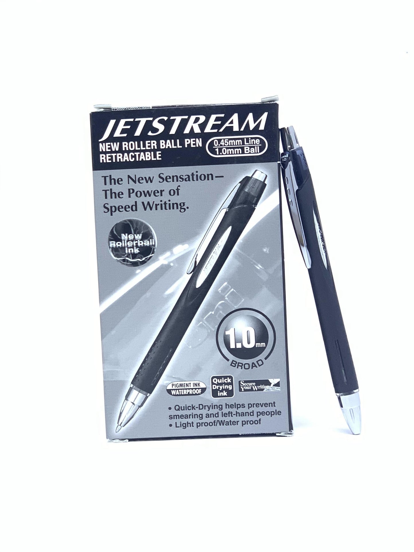 JETSTREAM NEW ROLLER BALL PEN PACK OF 12 BLACK