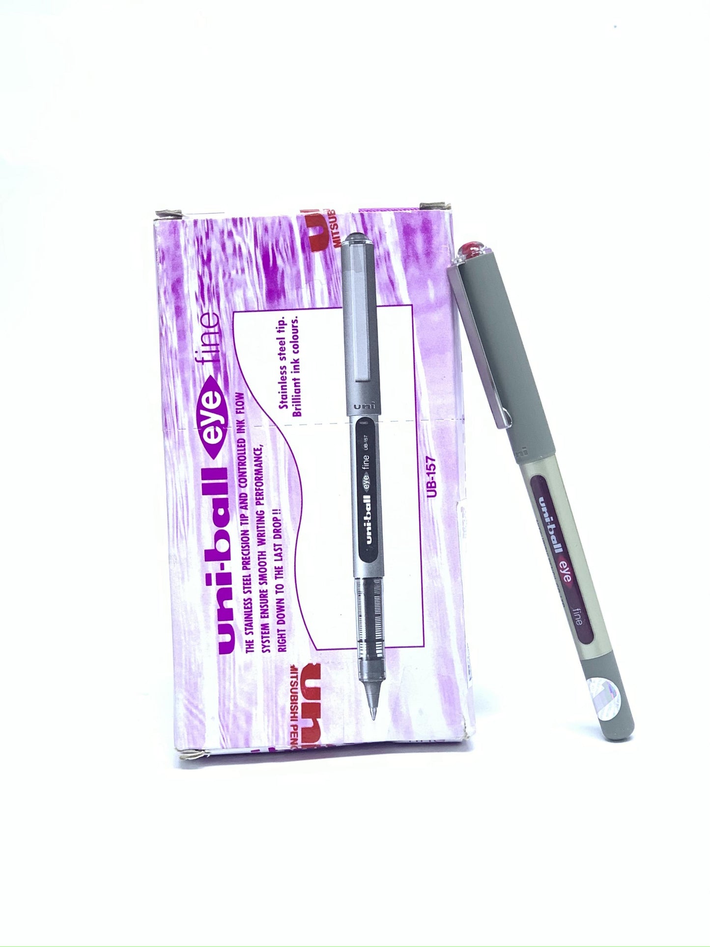 UNI BALL EYE FINE UB 157 PURPLE PACK OF 12