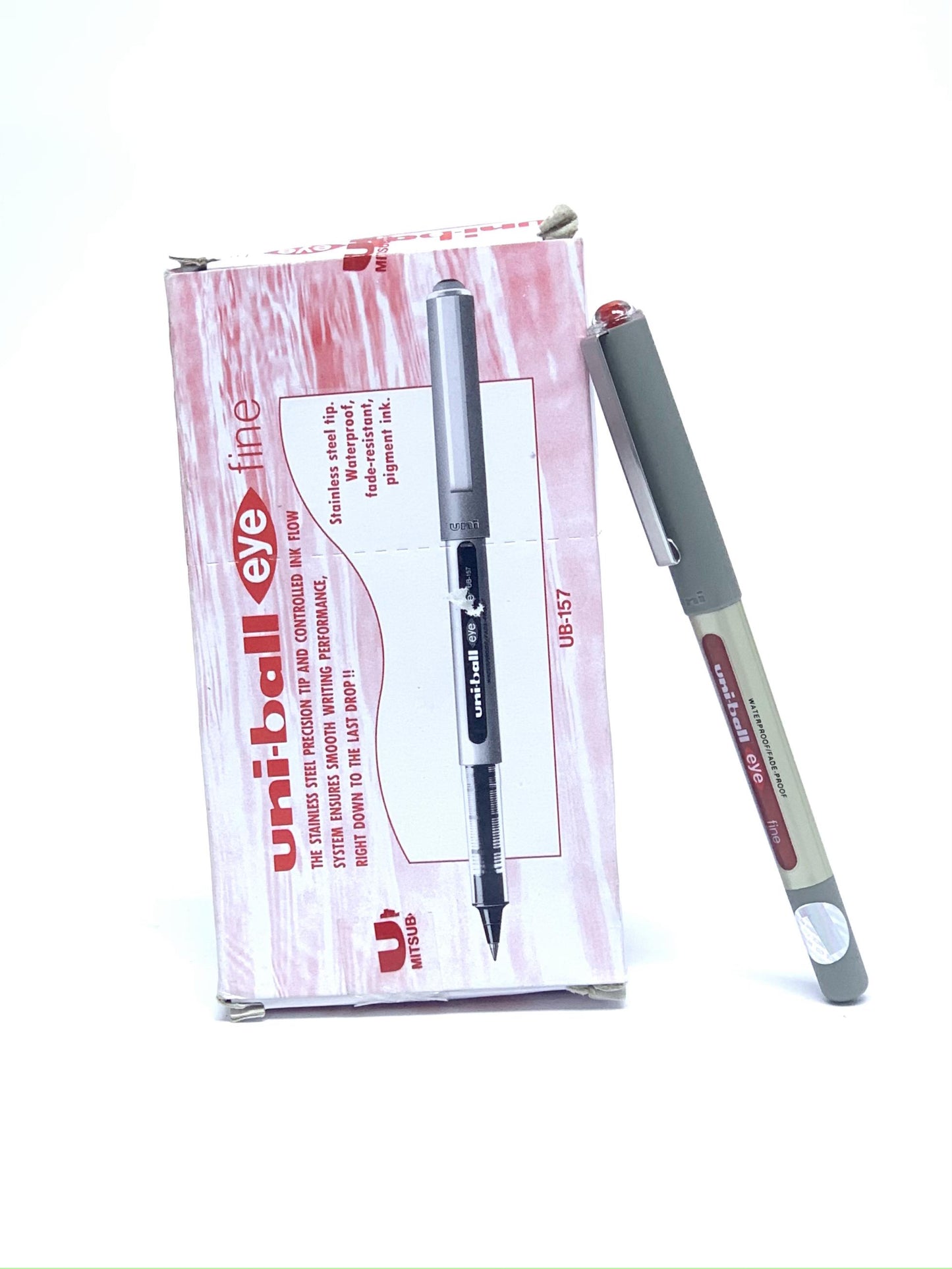 UNI BALL EYE FINE UB-157 RED COLOUR PACK OF 12