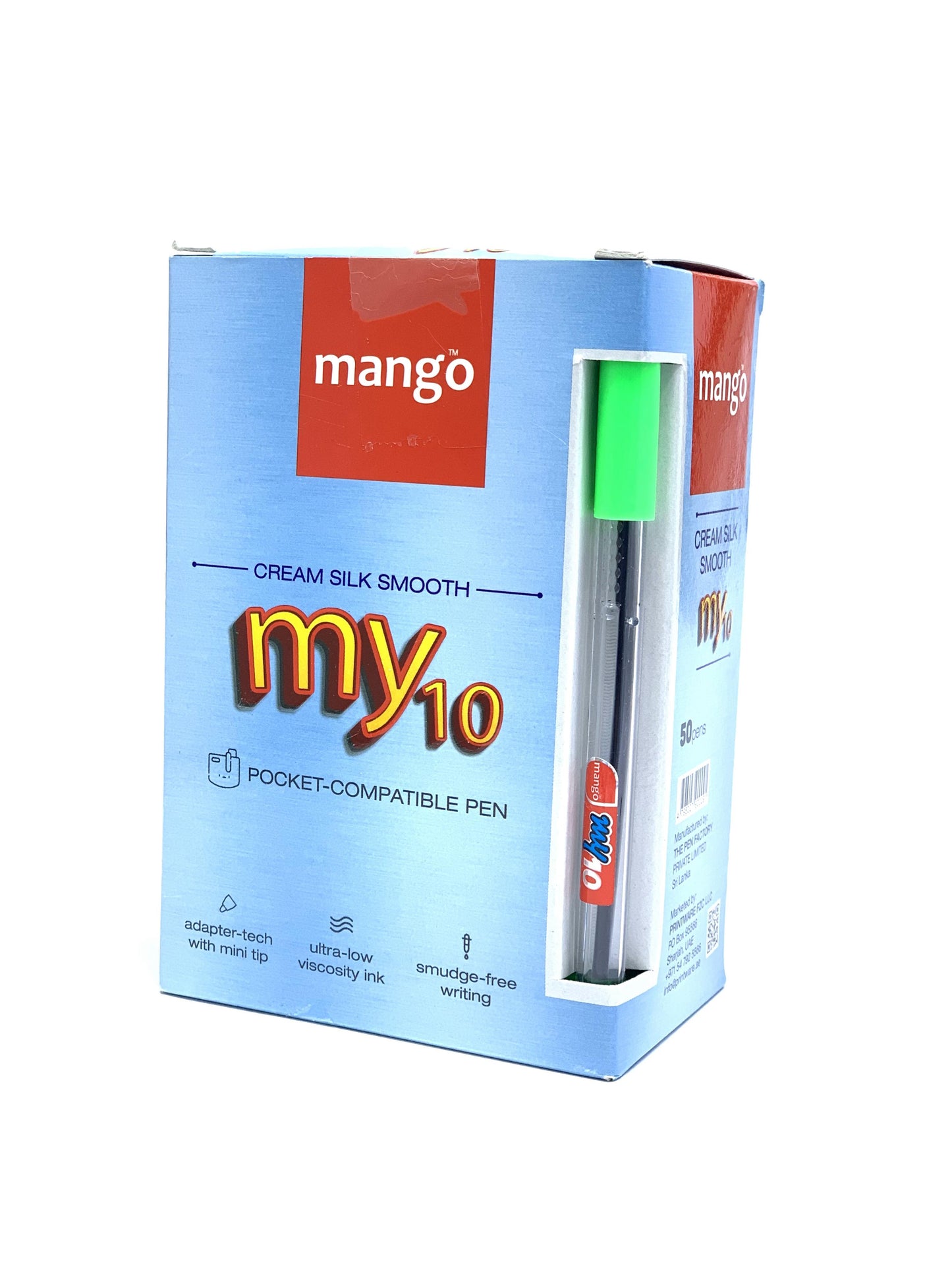 MANGO BALLK POINT PEN PEN GREEN 1X50