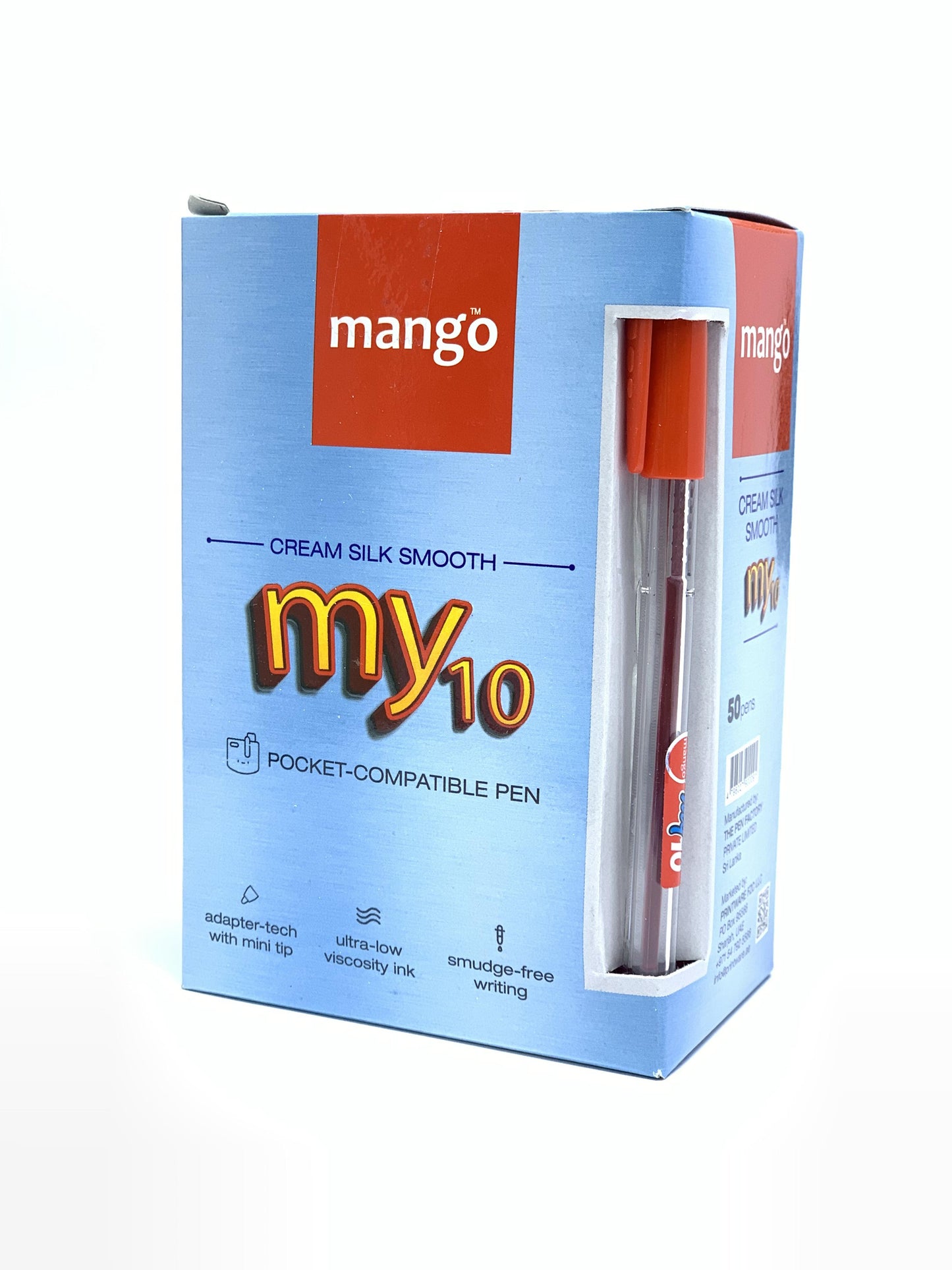 MANGO BALL POINT PEN RED 1X50