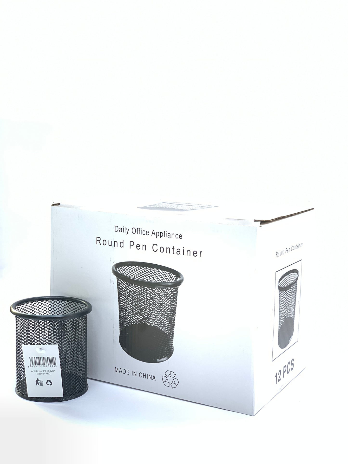 STEEL ROUND PEN HOLDER 1X12