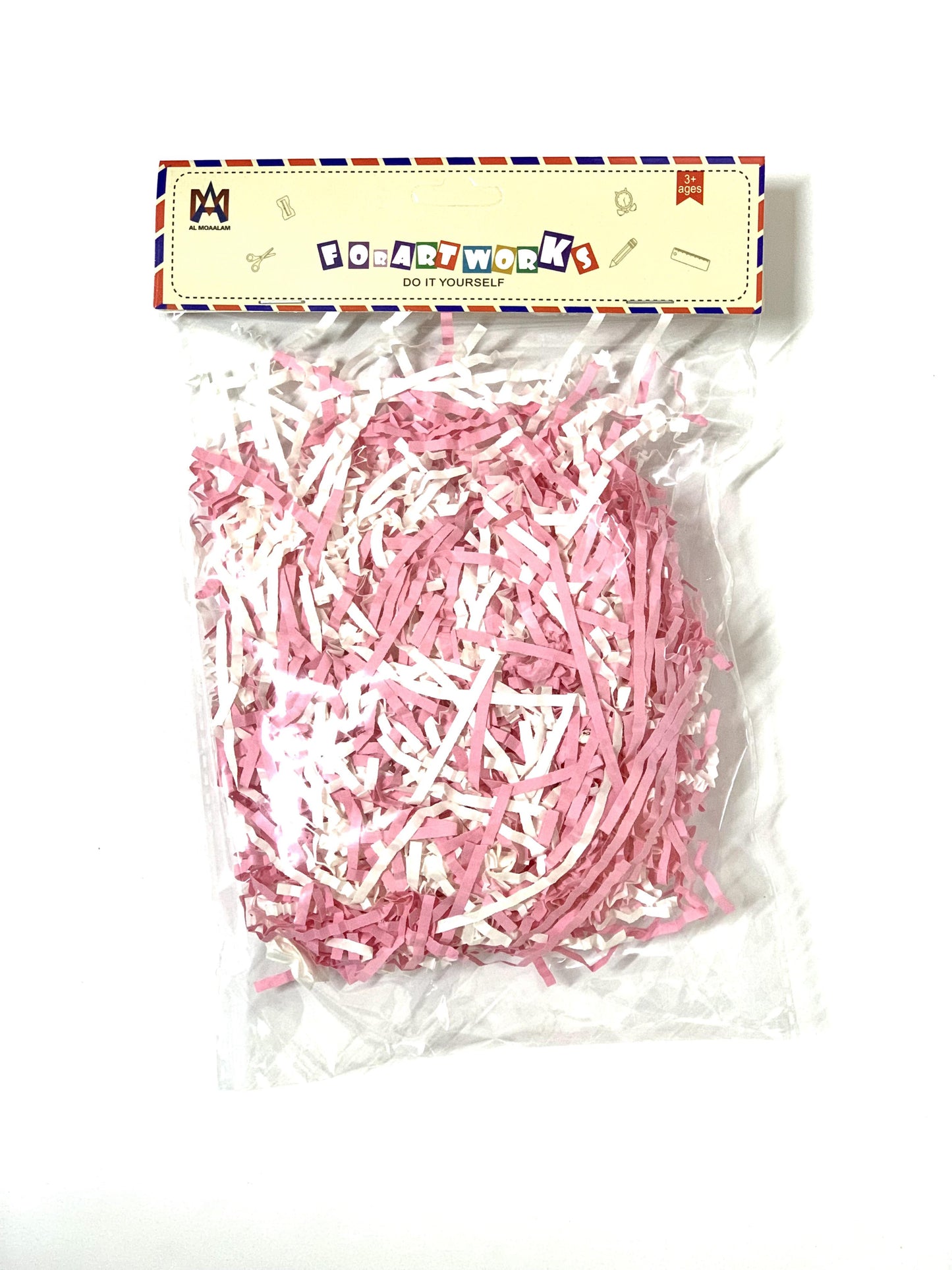 PINK AND BLAK Crinkle Cut Paper