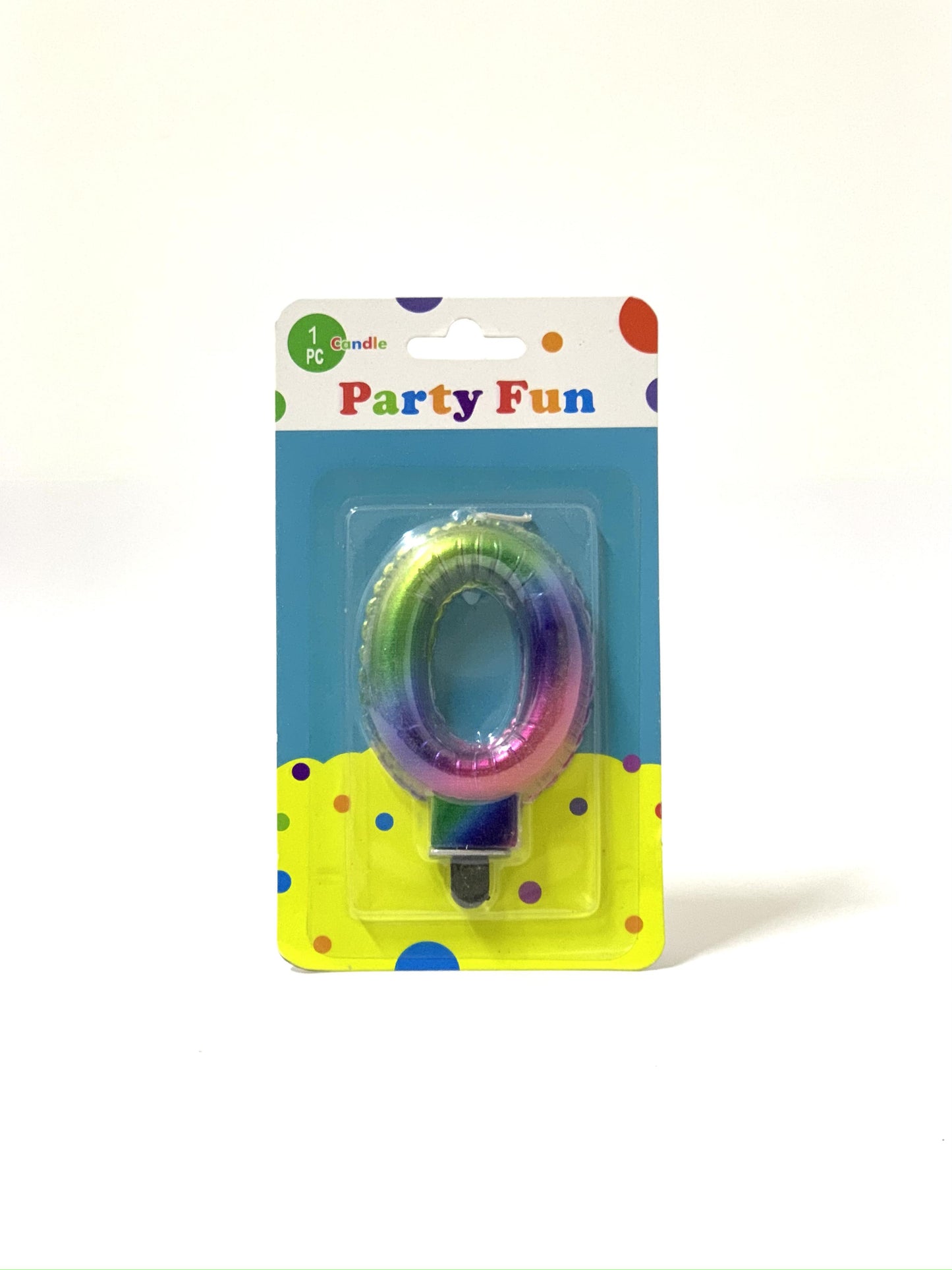 PARTY FUN BIRTHDAY CANDLE NO- 0